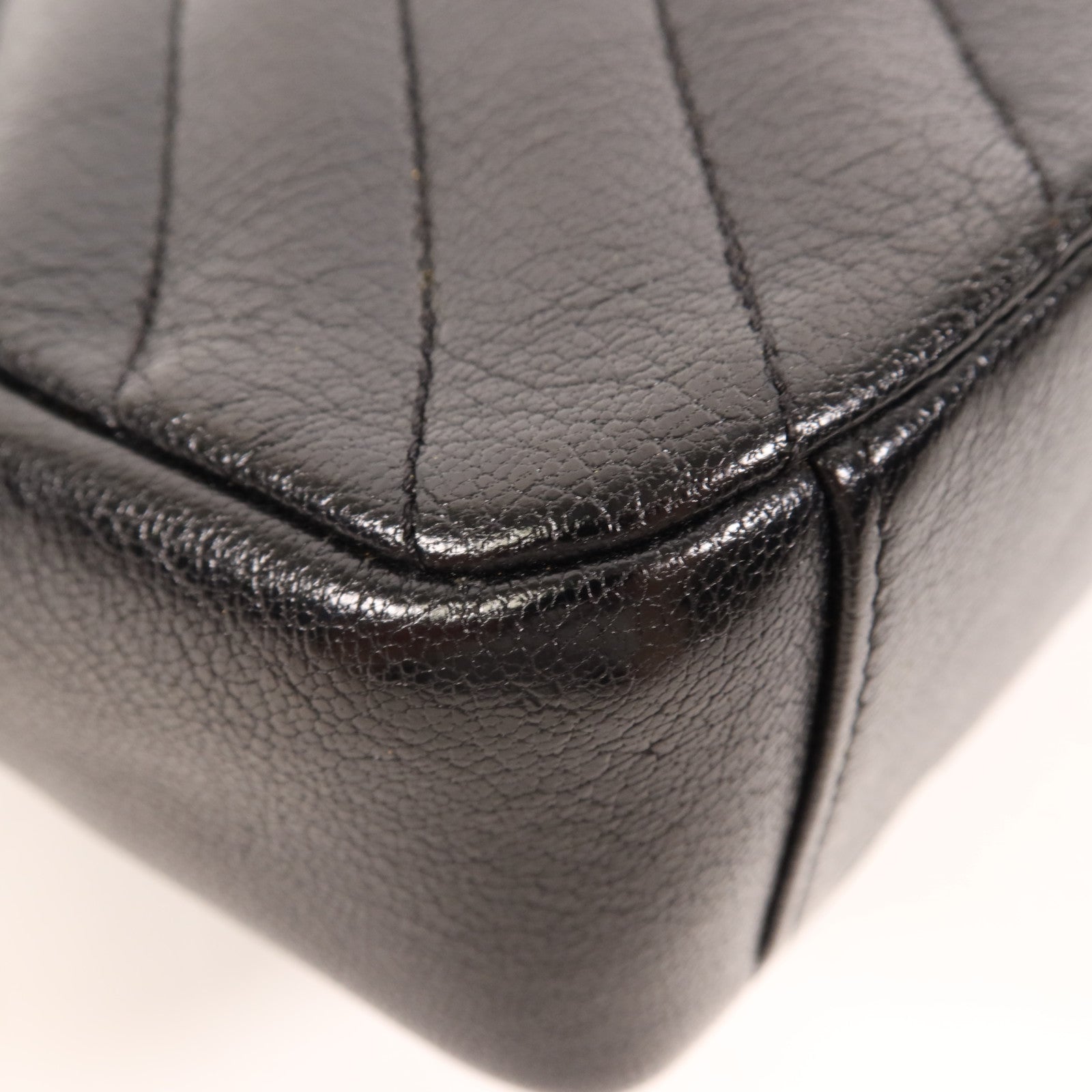 CHANEL 牛皮皮革Coco Mark Quilted Flap金扣鏈帶肩背袋