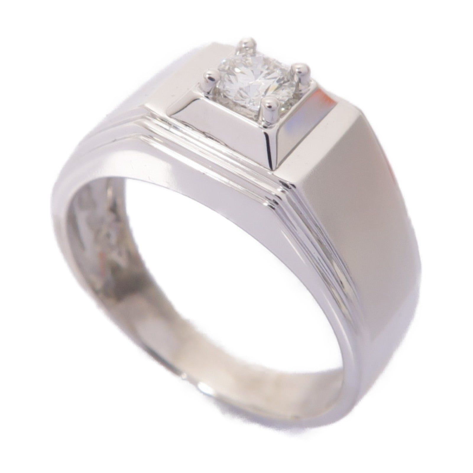 JEWELRY 【激減優惠】18K白金Diamond Ring石戒指US#7.25