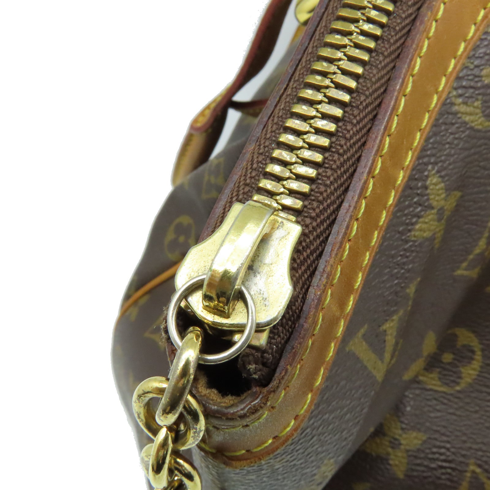 LOUIS VUITTON 【激減優惠】Monogram Tivoli GM金扣手挽袋啡色