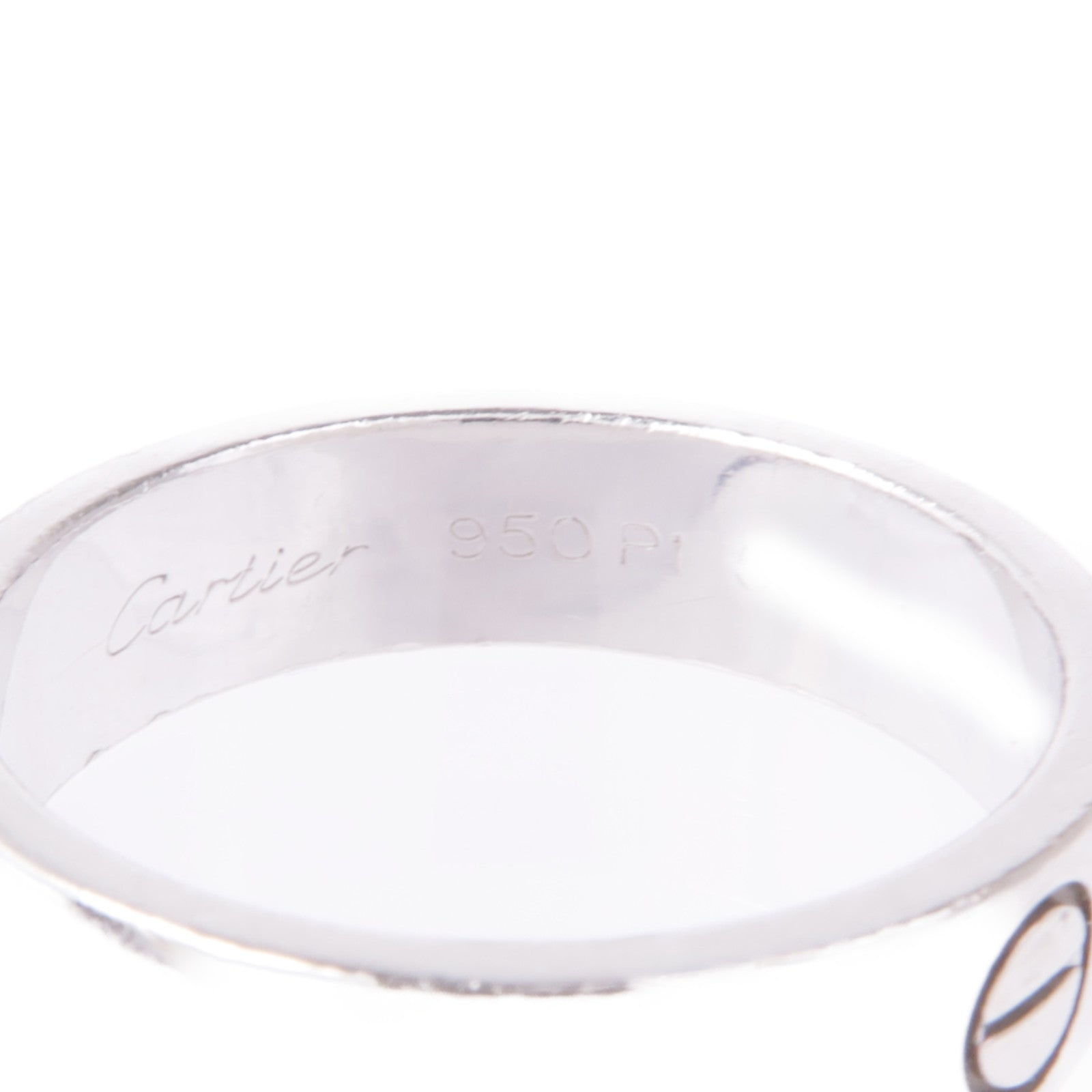 CARTIER 18K白金Love Ring戒指Cartier#58/US#8.25