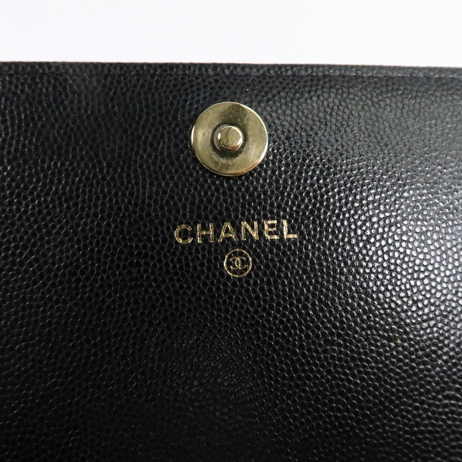 CHANEL 牛皮皮革Square Wallet On Chain鏈帶肩背袋