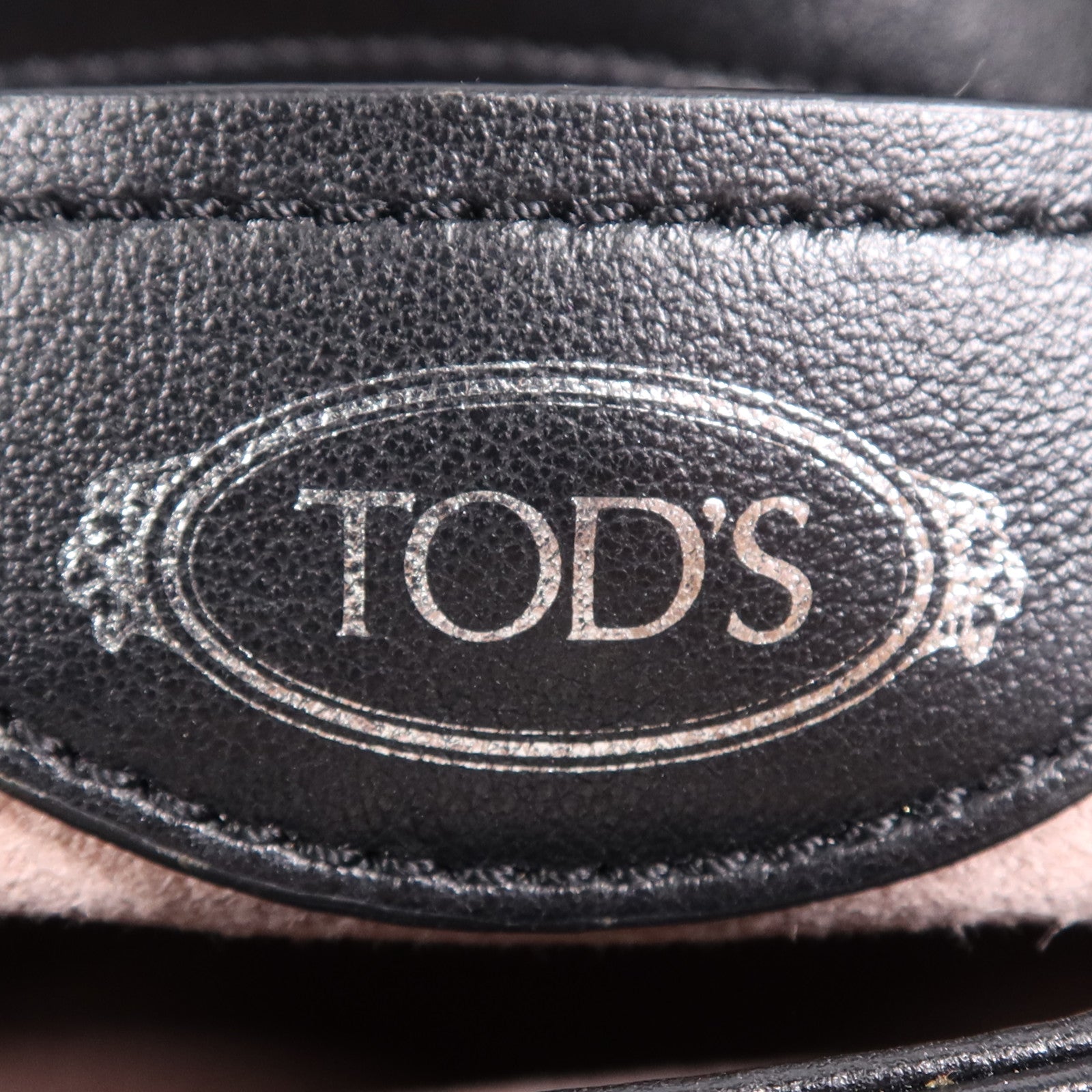 TOD'S 麂皮皮革T-Ring銀扣肩背袋