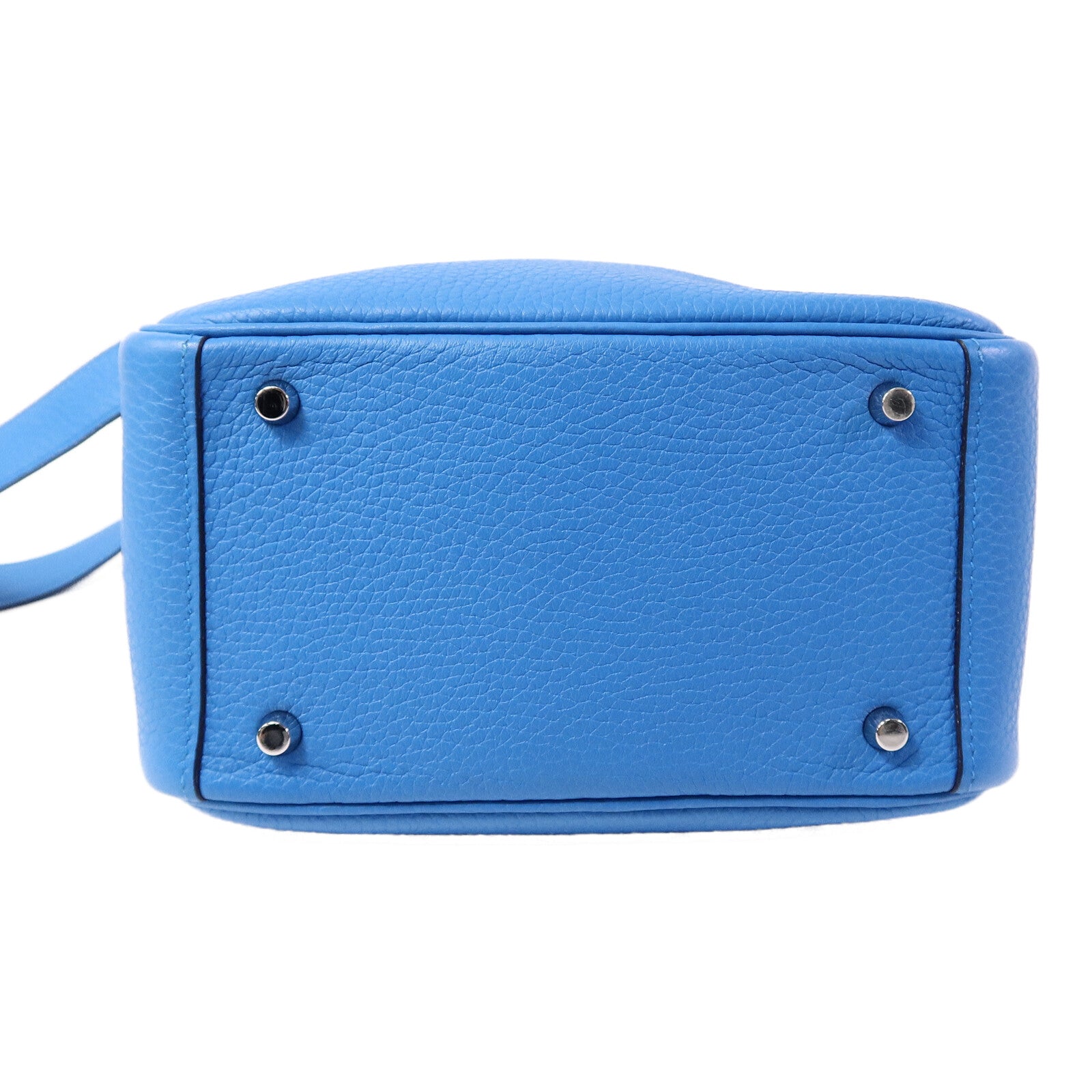 HERMES Clemence皮革Mini Lindy金扣手挽肩背兩用袋