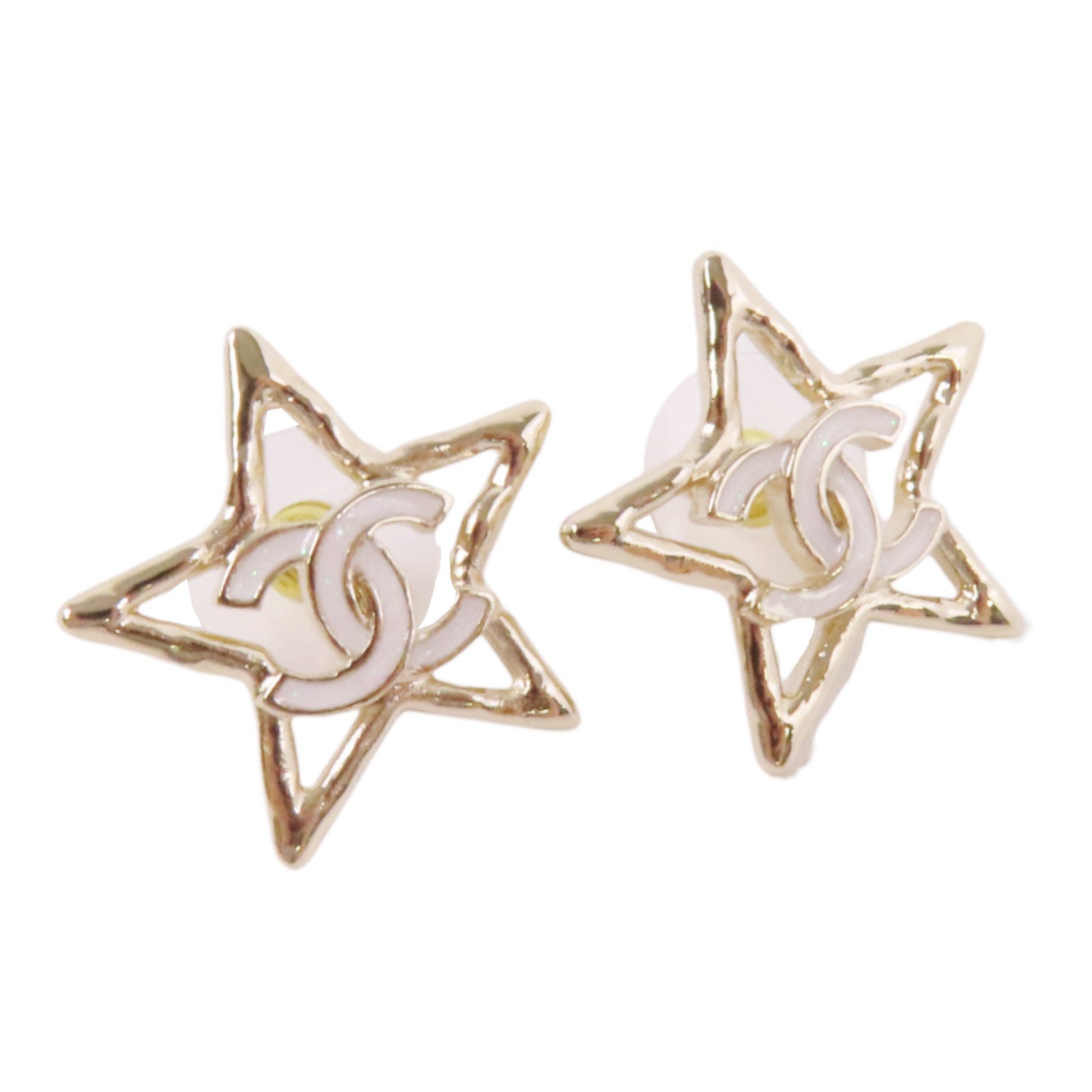 CHANEL 金屬Earrings金扣耳環