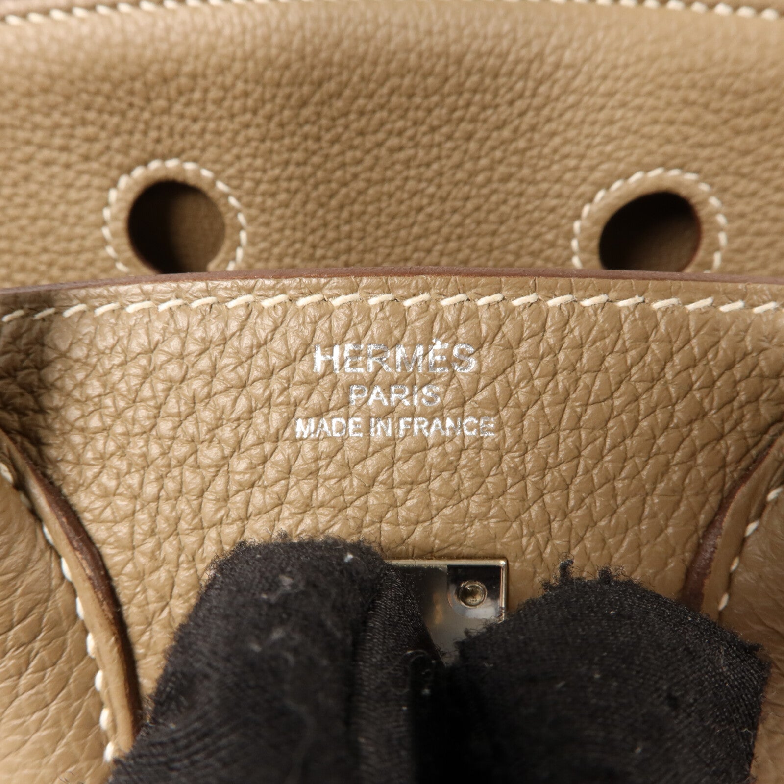 HERMES Togo皮革Birkin 25手挽袋Etoupe