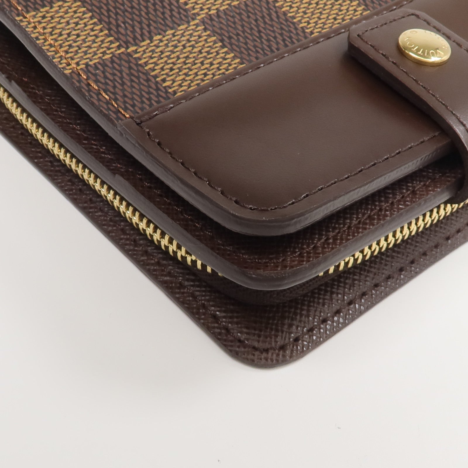 LOUIS VUITTON Damier Compact Zip Wallet錢包
