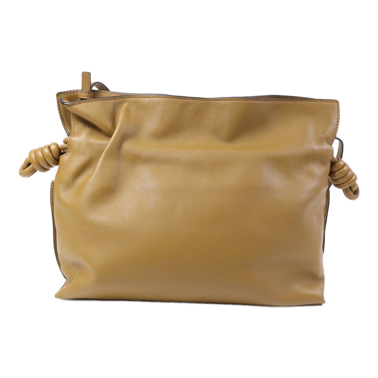 LOEWE 牛皮皮革Flamenco Clutch金扣肩背袋