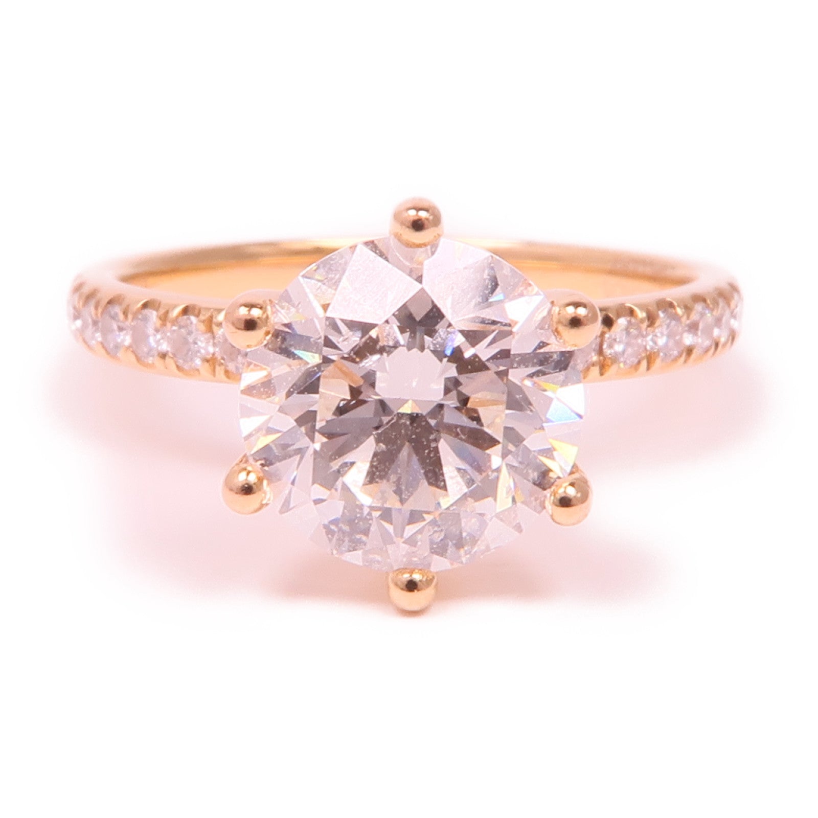 JEWELRY 18K玫瑰金Diamond Ring鑽石戒指US#7