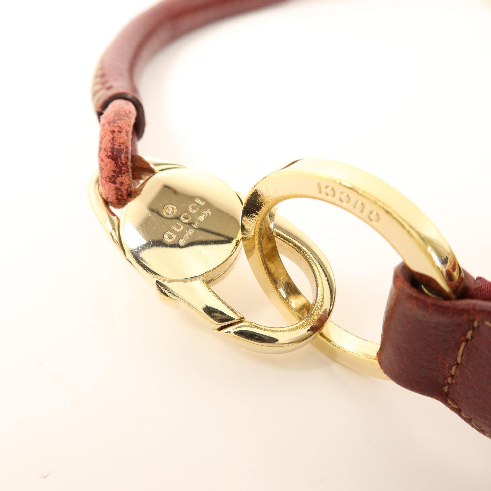 GUCCI 帆布Shoulder Bag金扣肩背袋