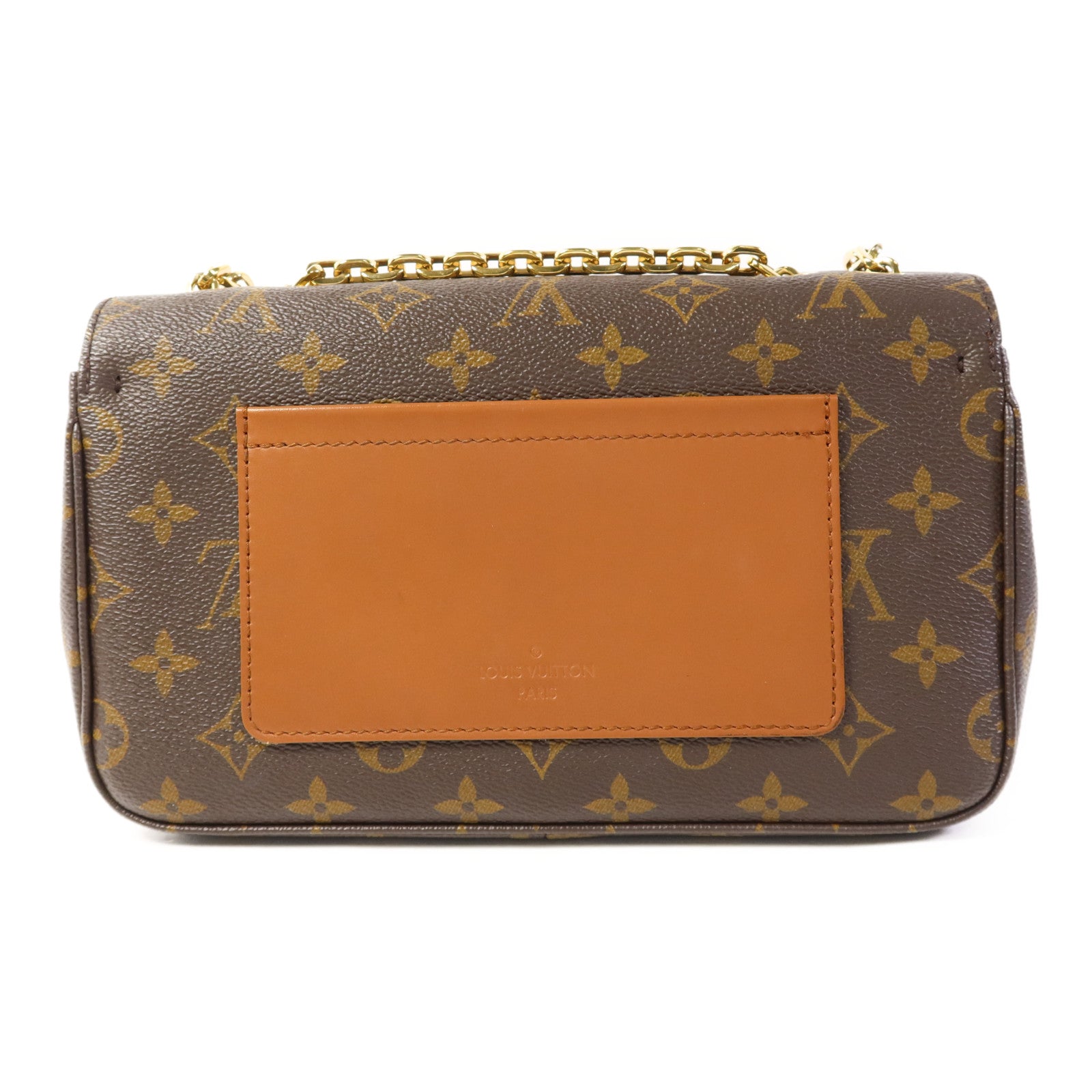 LOUIS VUITTON Monogram Marceau金扣鏈帶肩背袋棕色
