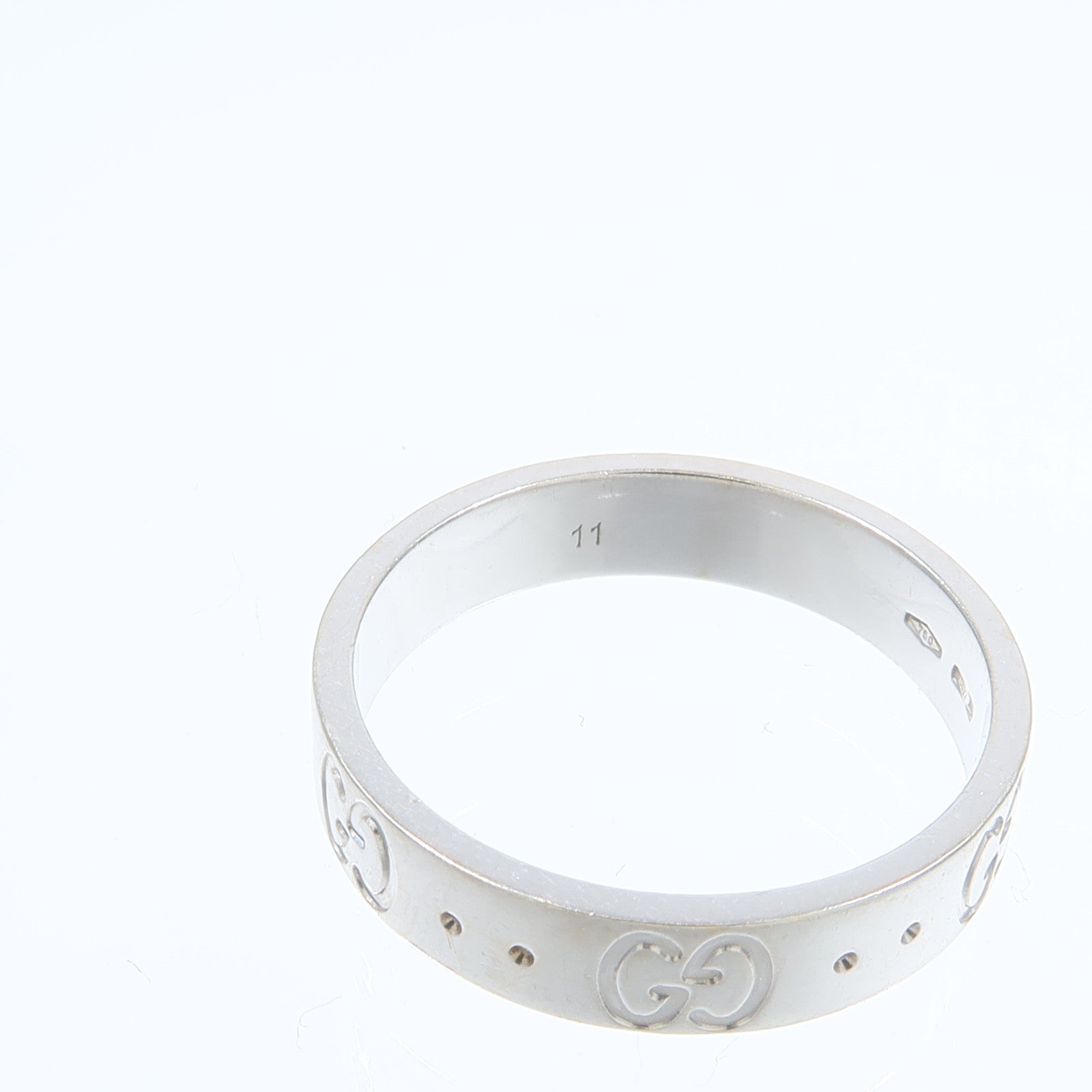GUCCI 18K白金Icon Ring戒指