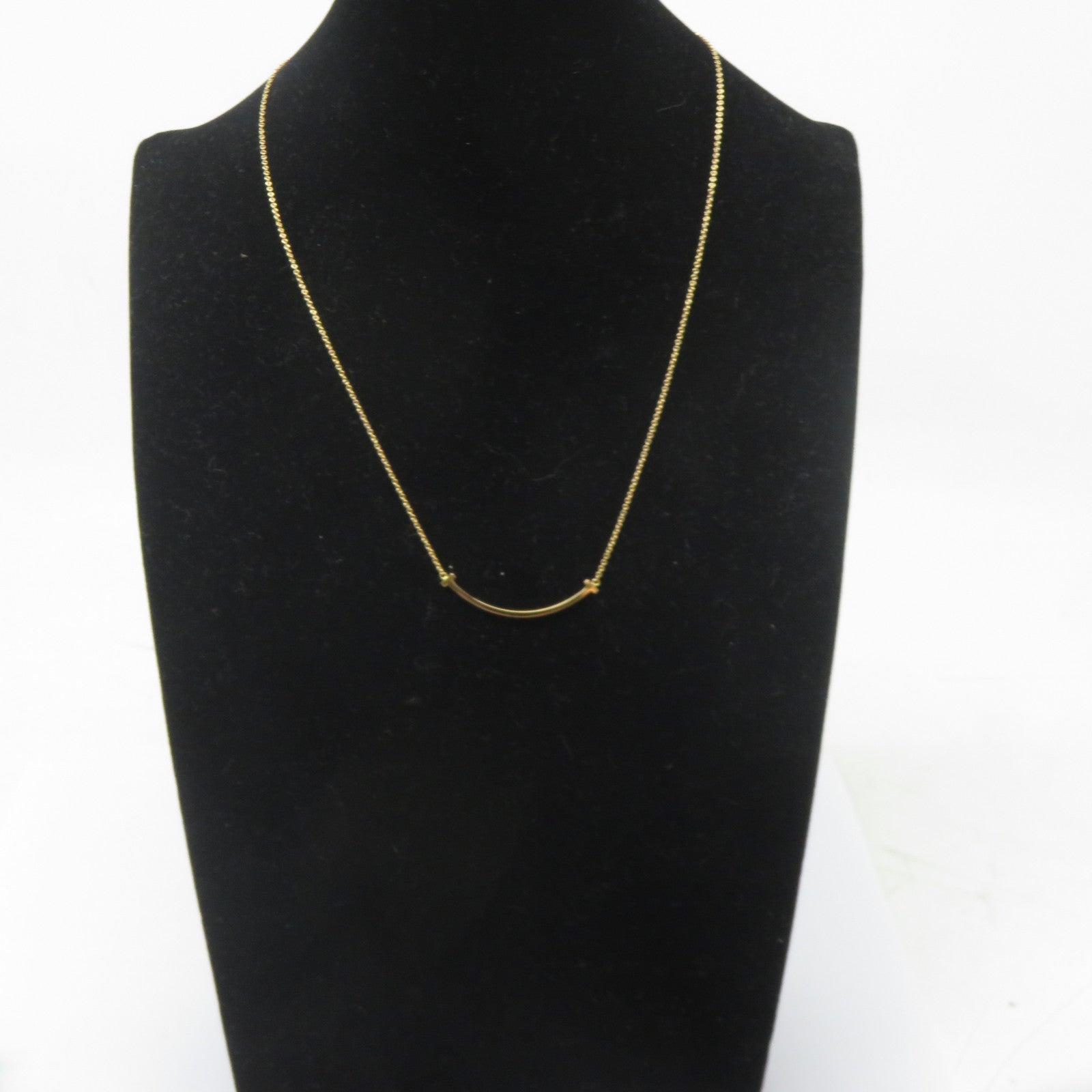 TIFFANY＆CO 18K黃金Smile Necklace項鍊