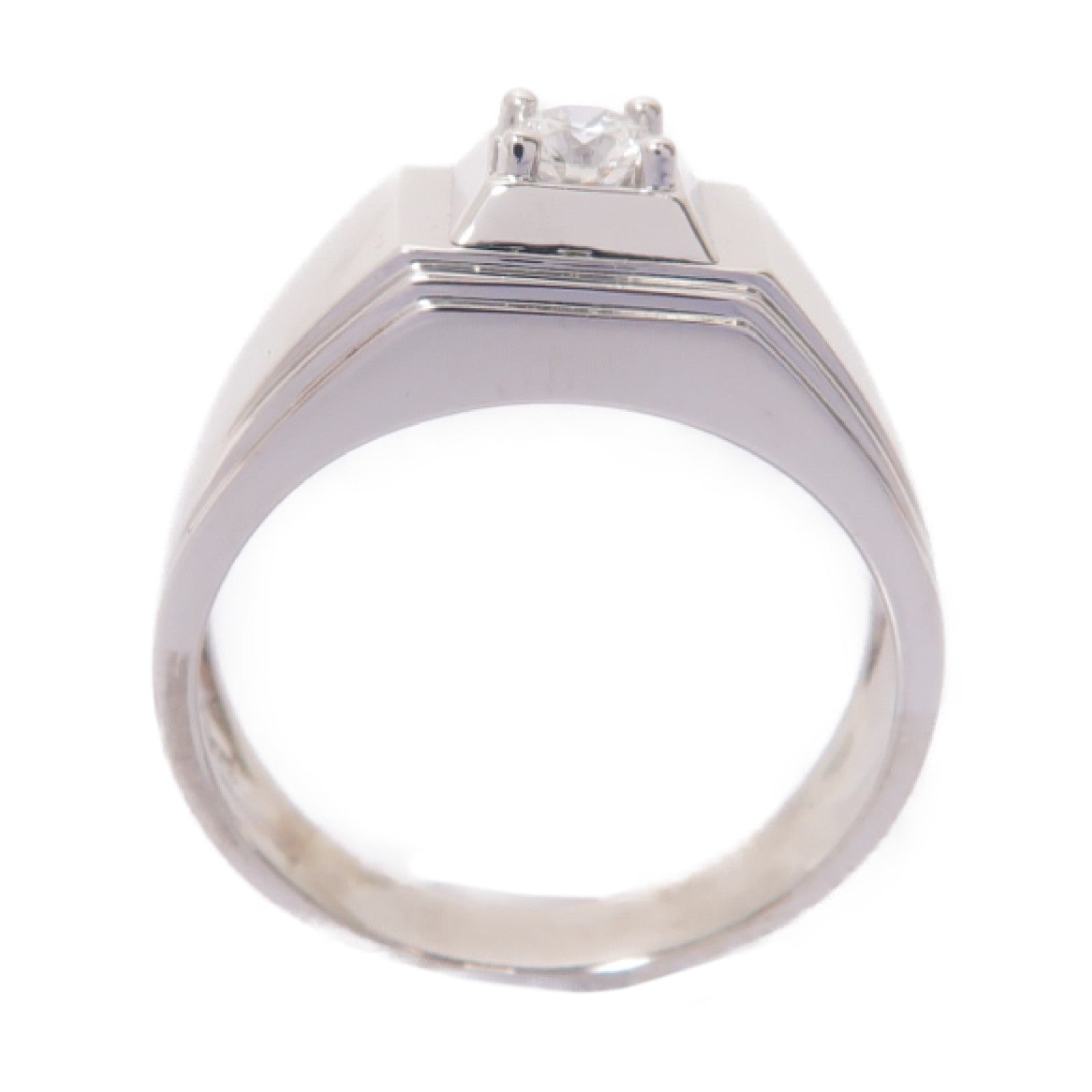 JEWELRY 【激減優惠】18K白金Diamond Ring石戒指US#7.25