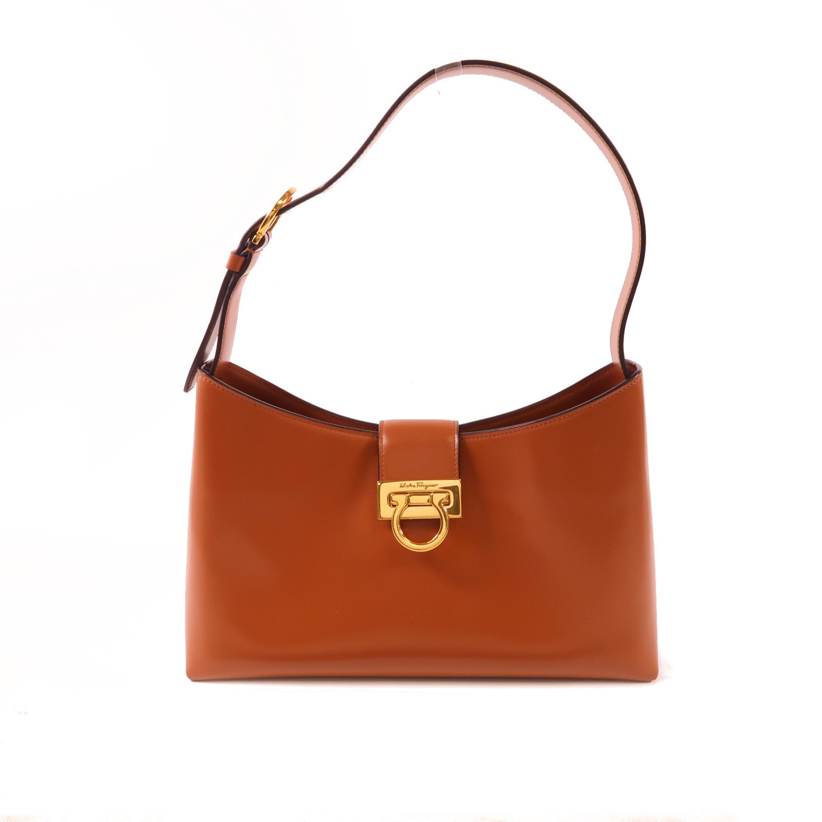 Salvatore Ferragamo 牛皮皮革Shoulder Bag金扣肩背袋