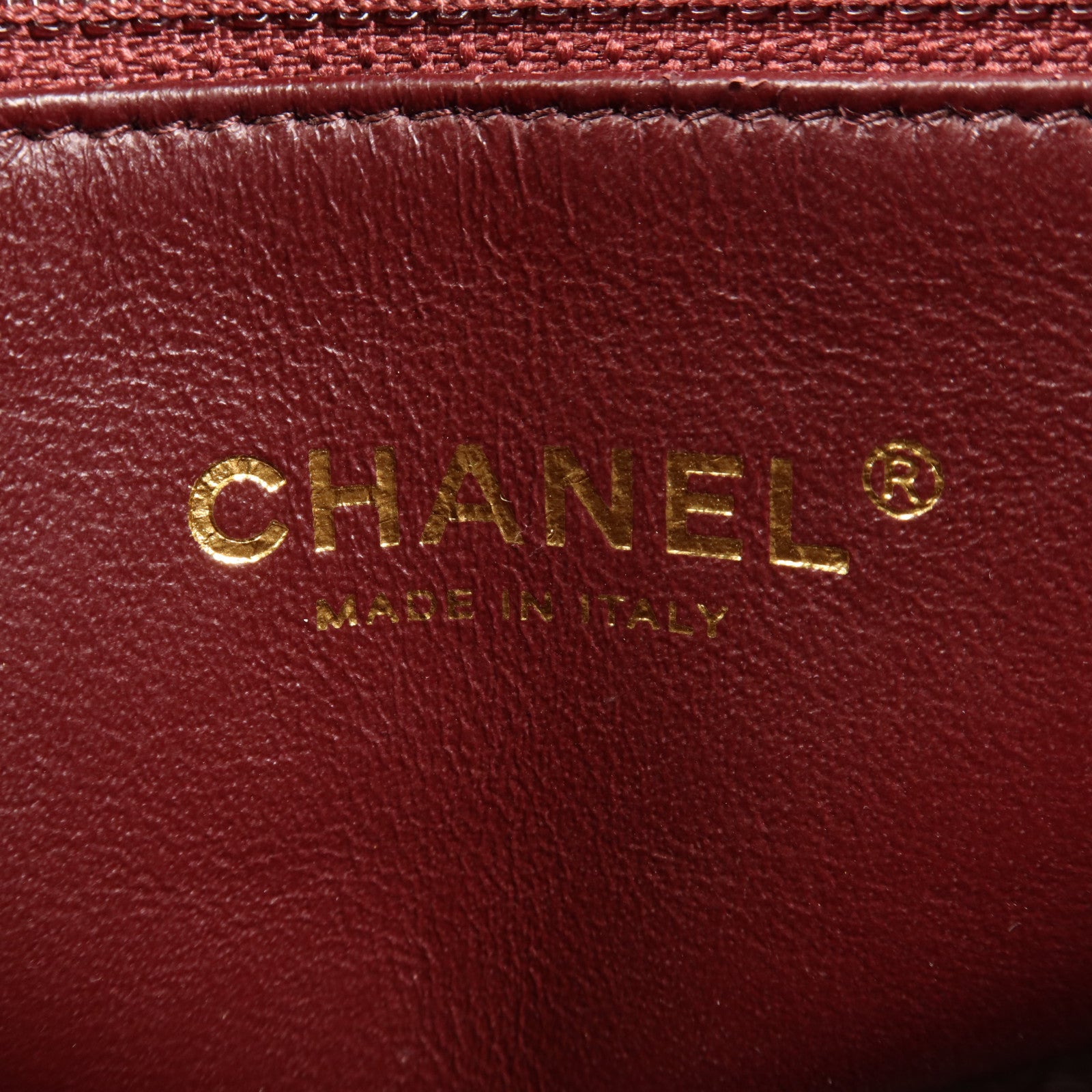 CHANEL 牛皮皮革Coco Mark Quilted Flap金扣鏈帶肩背袋