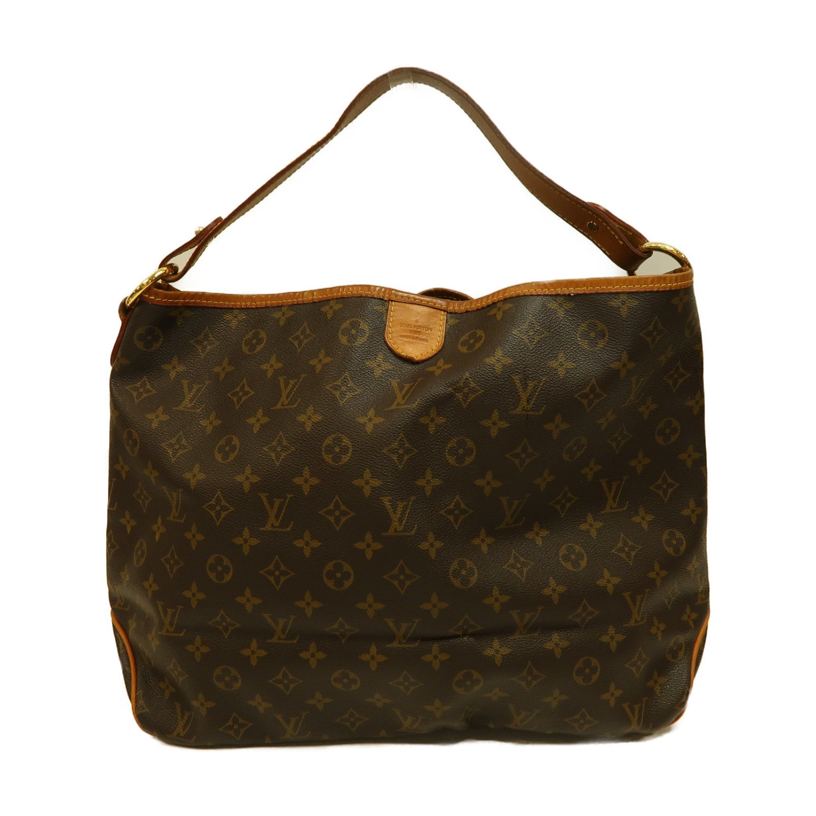 LOUIS VUITTON 【激減優惠】Monogram Delightful MM金扣肩背袋啡色