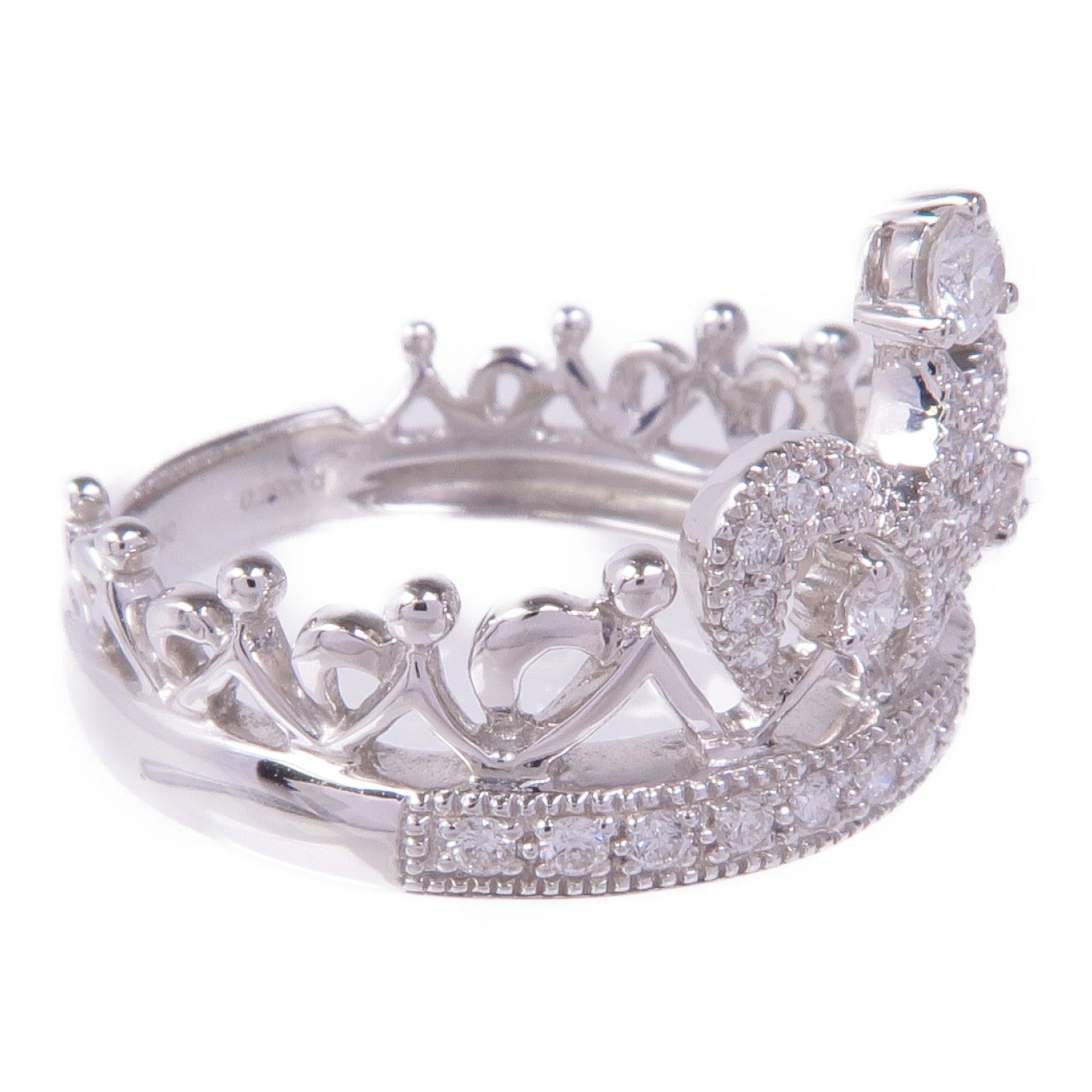 JEWELRY 【激減優惠】18K白金Diamond Ring鑽石戒指US#5.25