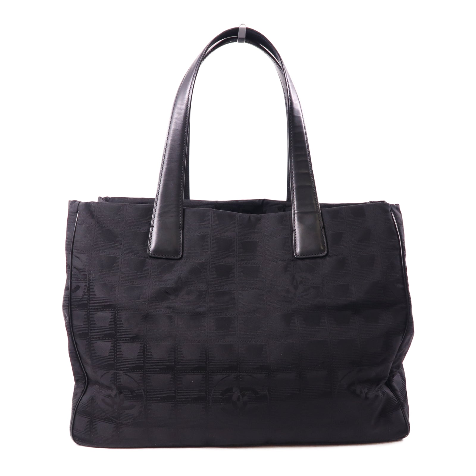CHANEL 尼龍New Travel Line Tote Bag手挽袋黑色