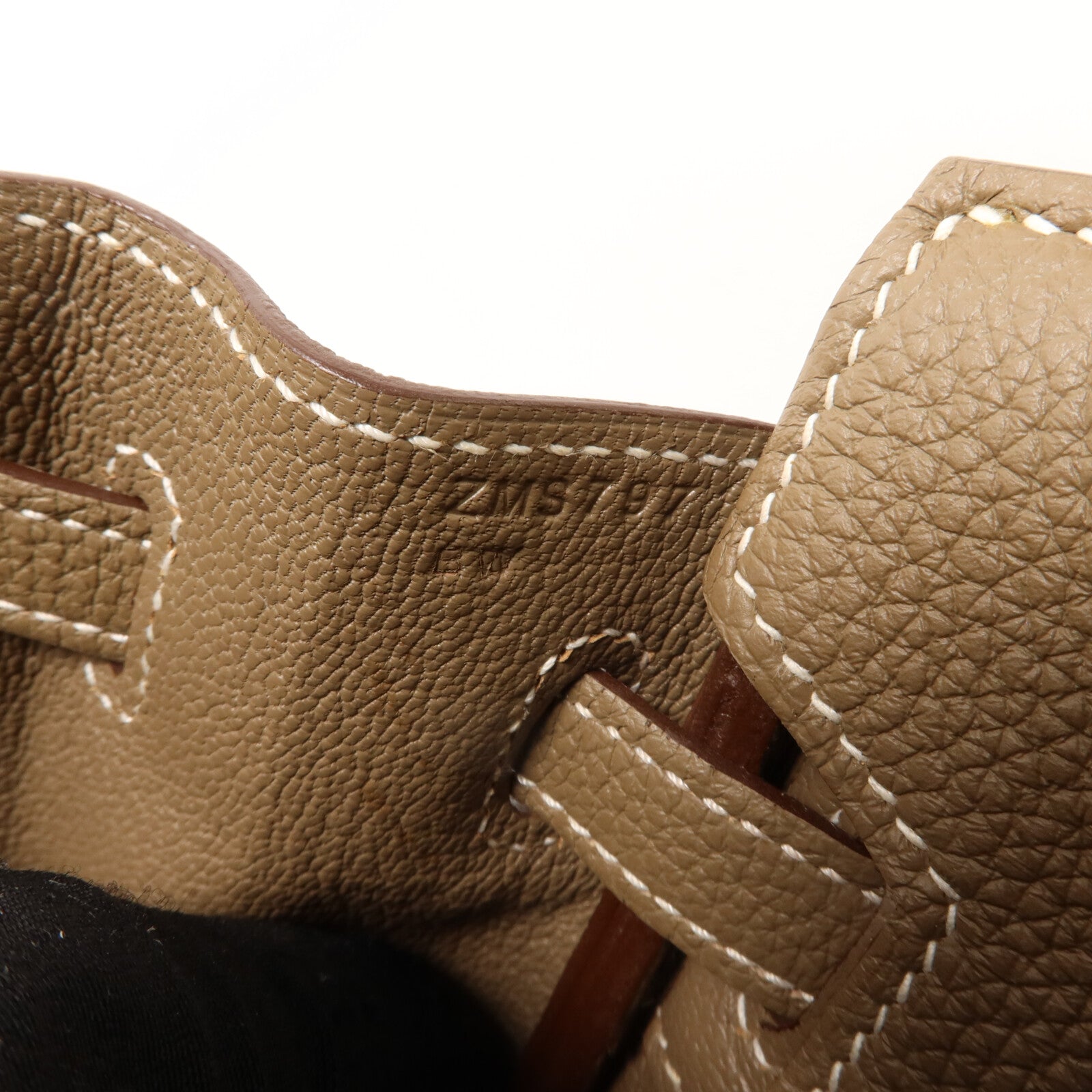HERMES Togo皮革Birkin 25手挽袋Etoupe