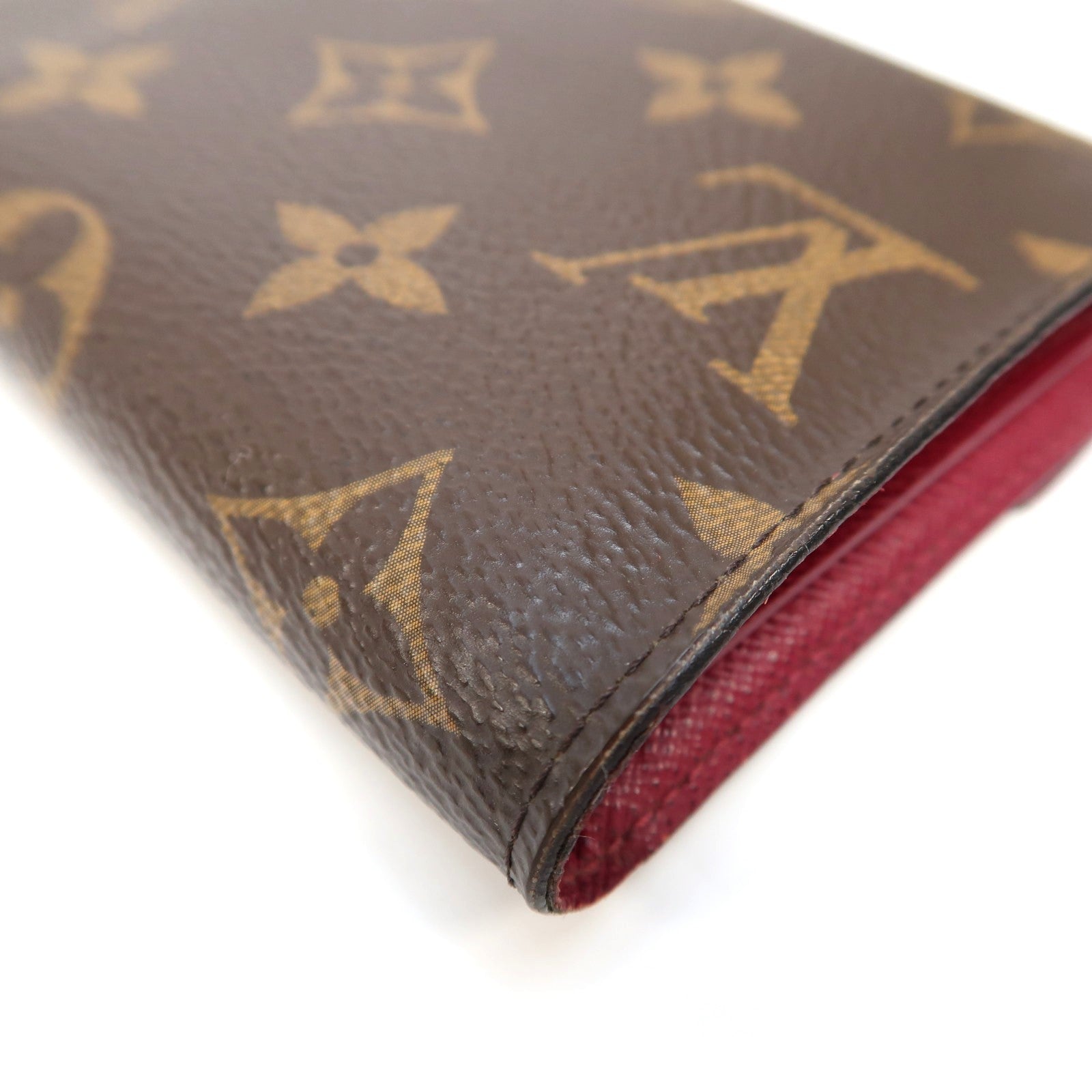 LOUIS VUITTON Monogram Victorine金扣錢包啡色/紫紅色