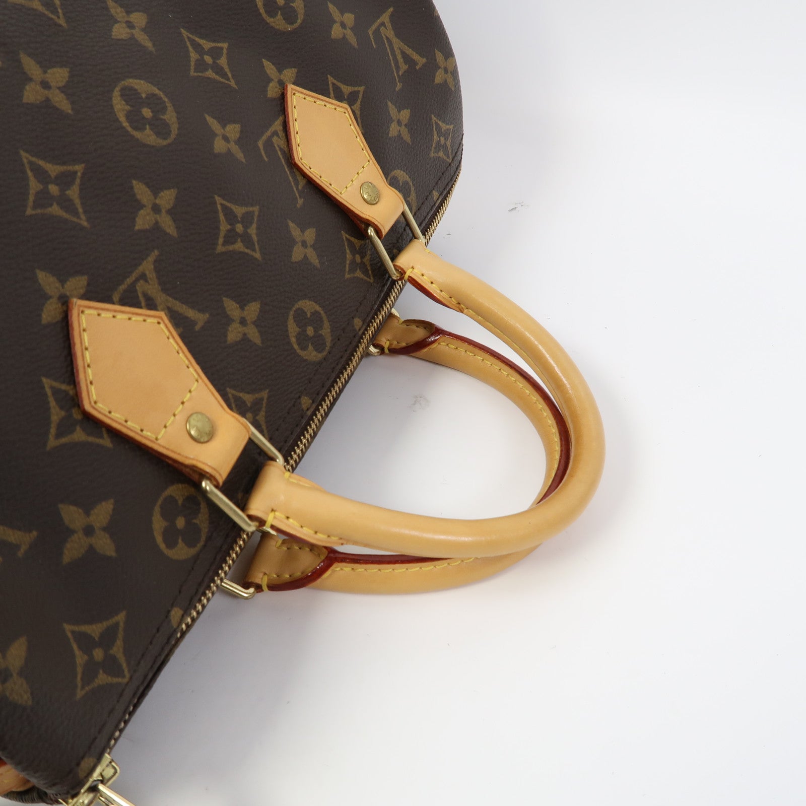 LOUIS VUITTON Monogram Speedy 30金扣手挽袋啡色