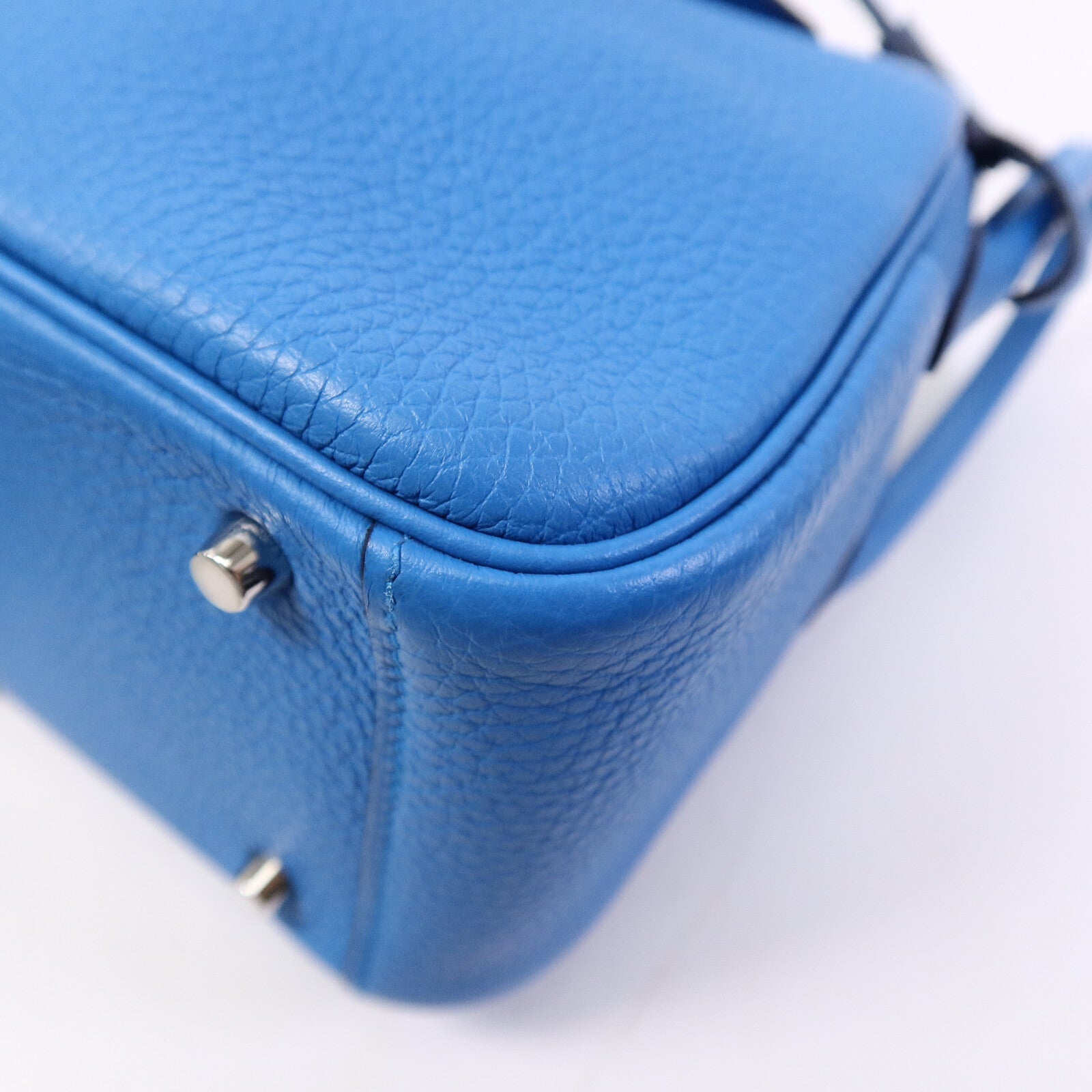 HERMES Clemence皮革Mini Lindy金扣手挽肩背兩用袋