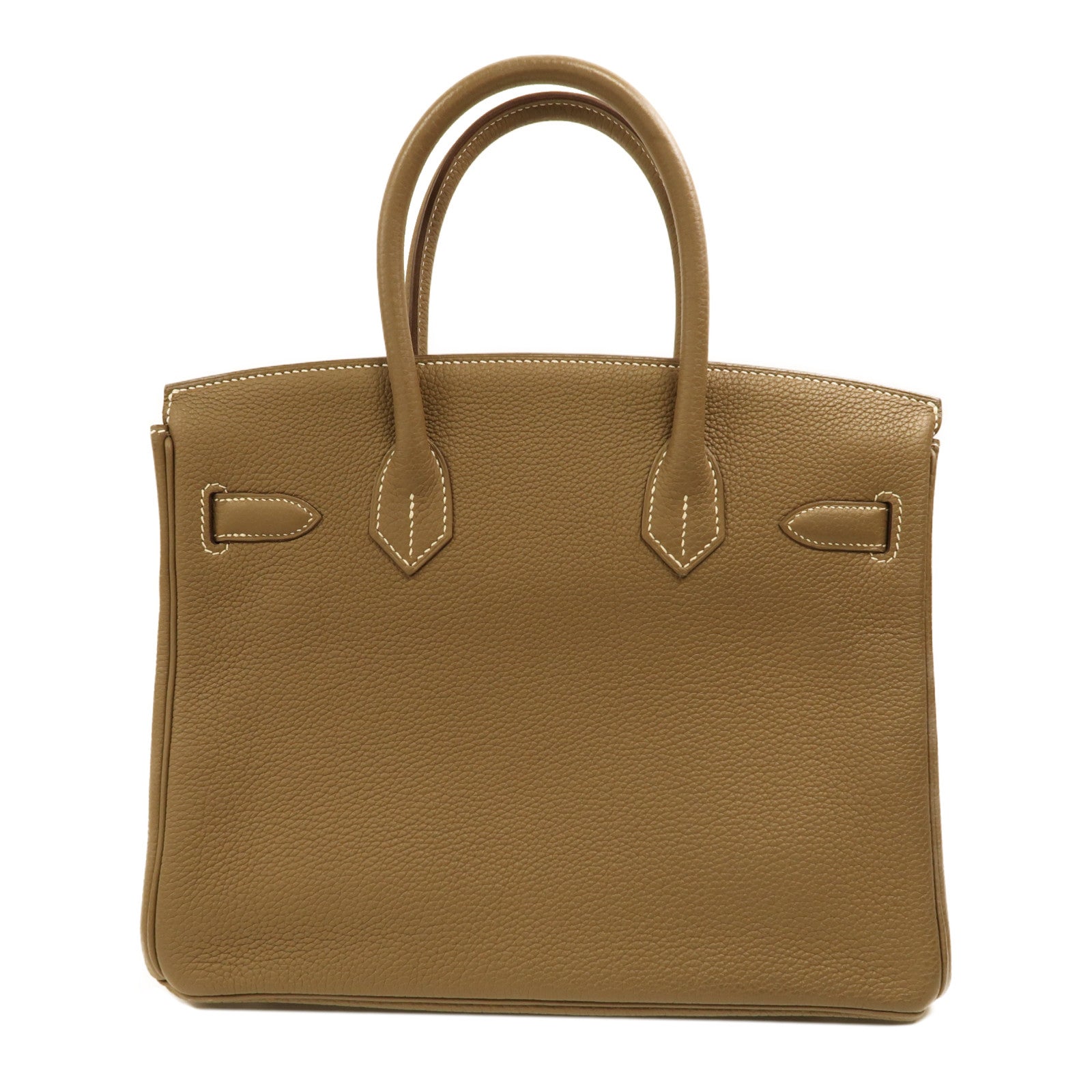 HERMES Togo皮革Birkin 30銀扣手挽袋大象灰色