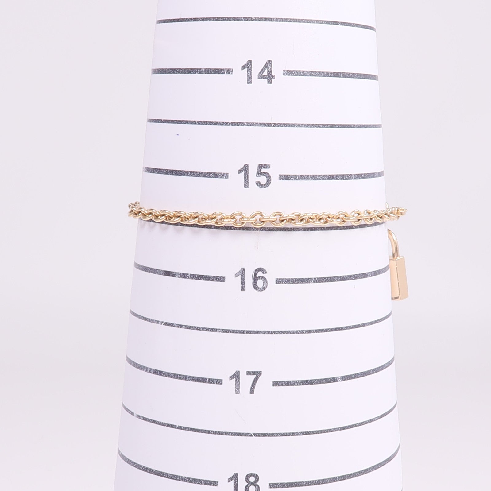 HERMES 18K玫瑰金/藍寶石Amulettes Cadenas Bracelet手鏈