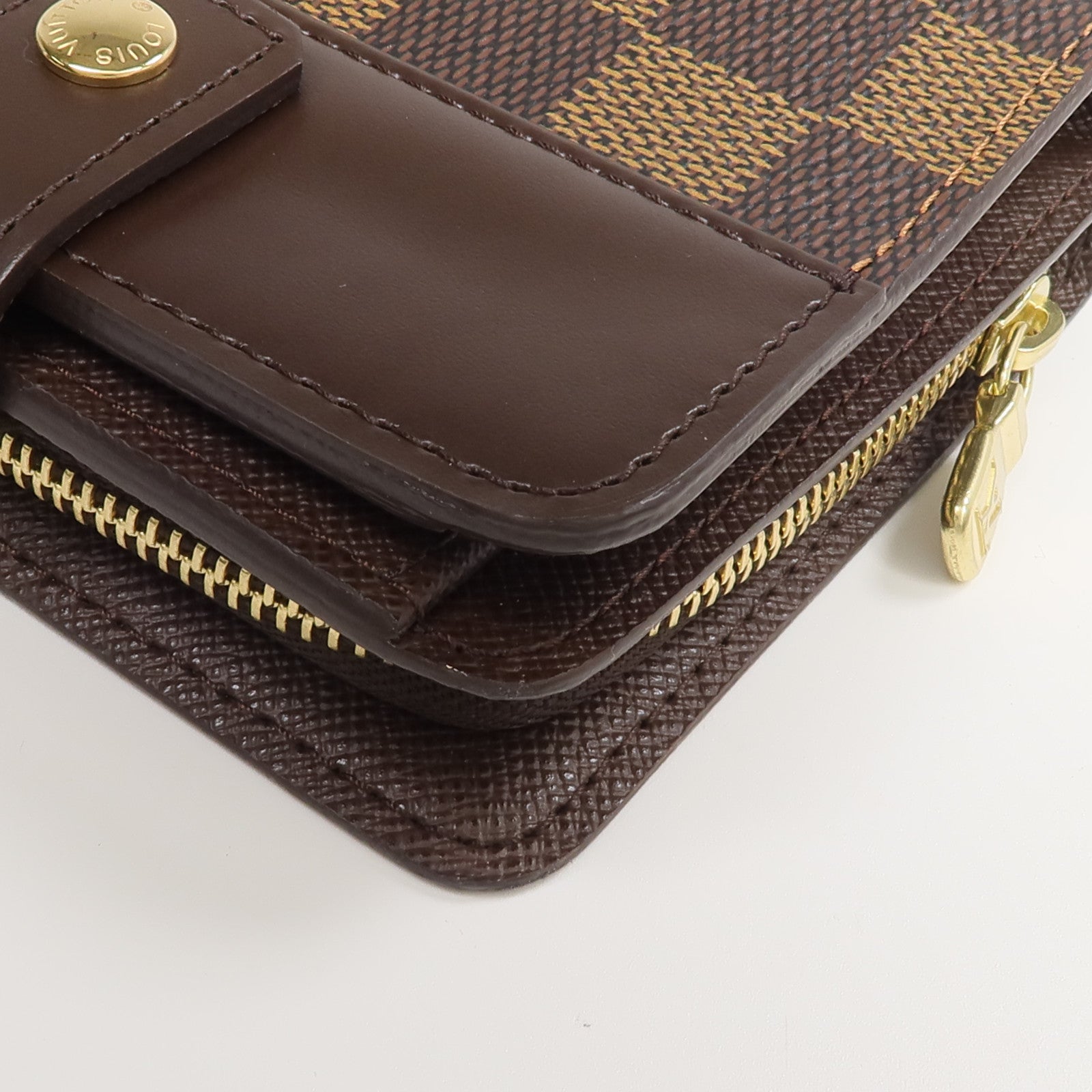 LOUIS VUITTON Damier Compact Zip Wallet錢包