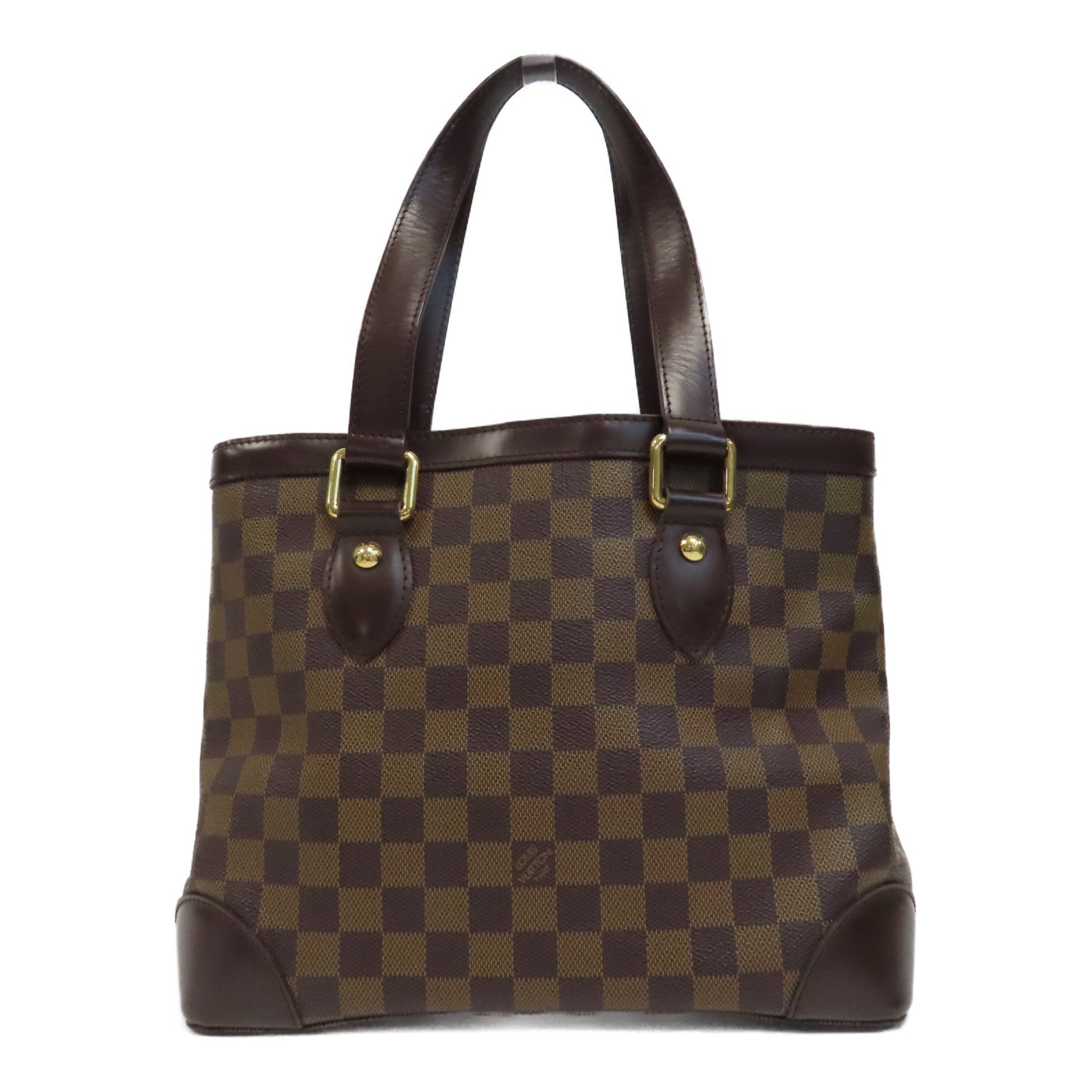 LOUIS VUITTON 【激減優惠】Damier Hampstead PM金扣手挽袋啡色
