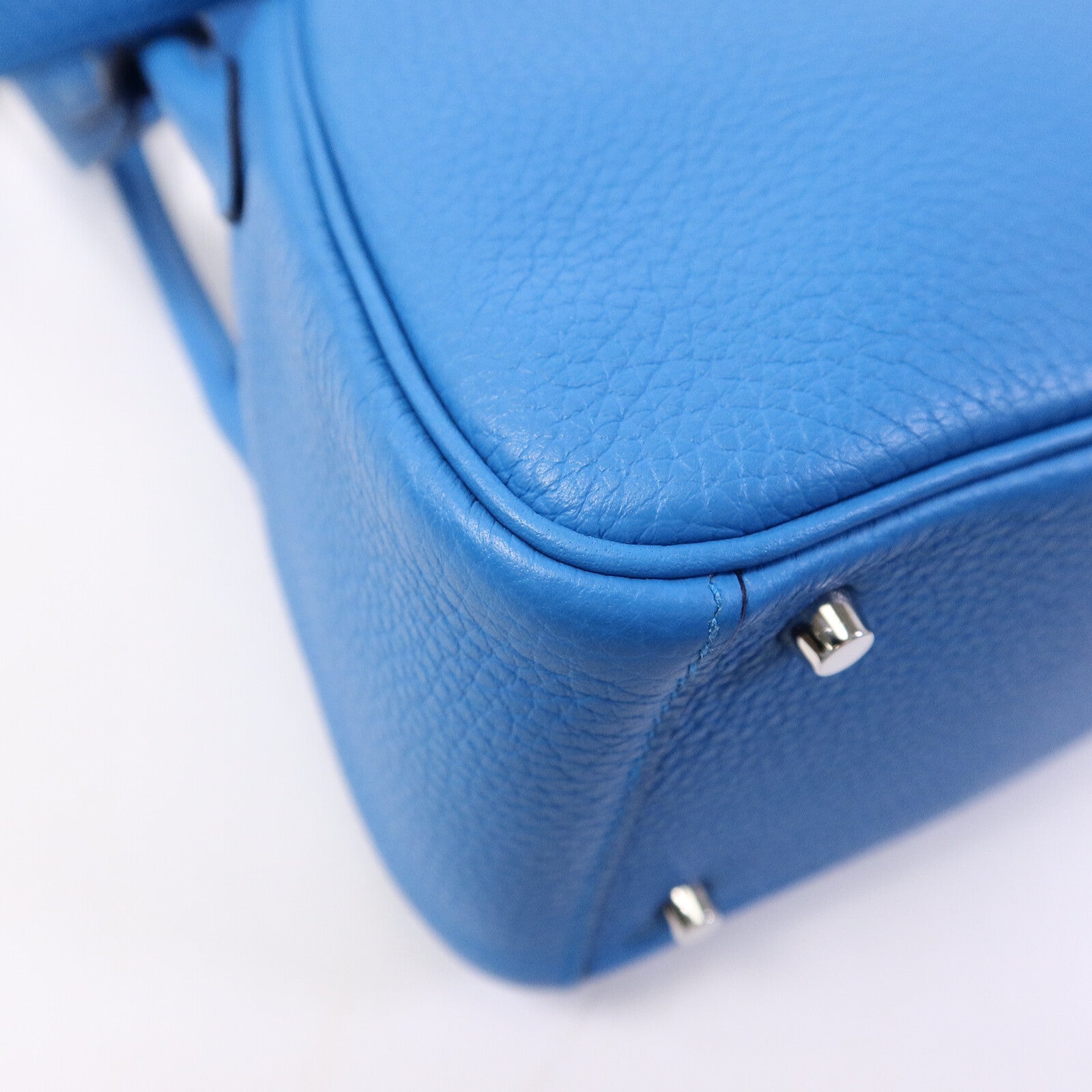 HERMES Clemence皮革Mini Lindy金扣手挽肩背兩用袋