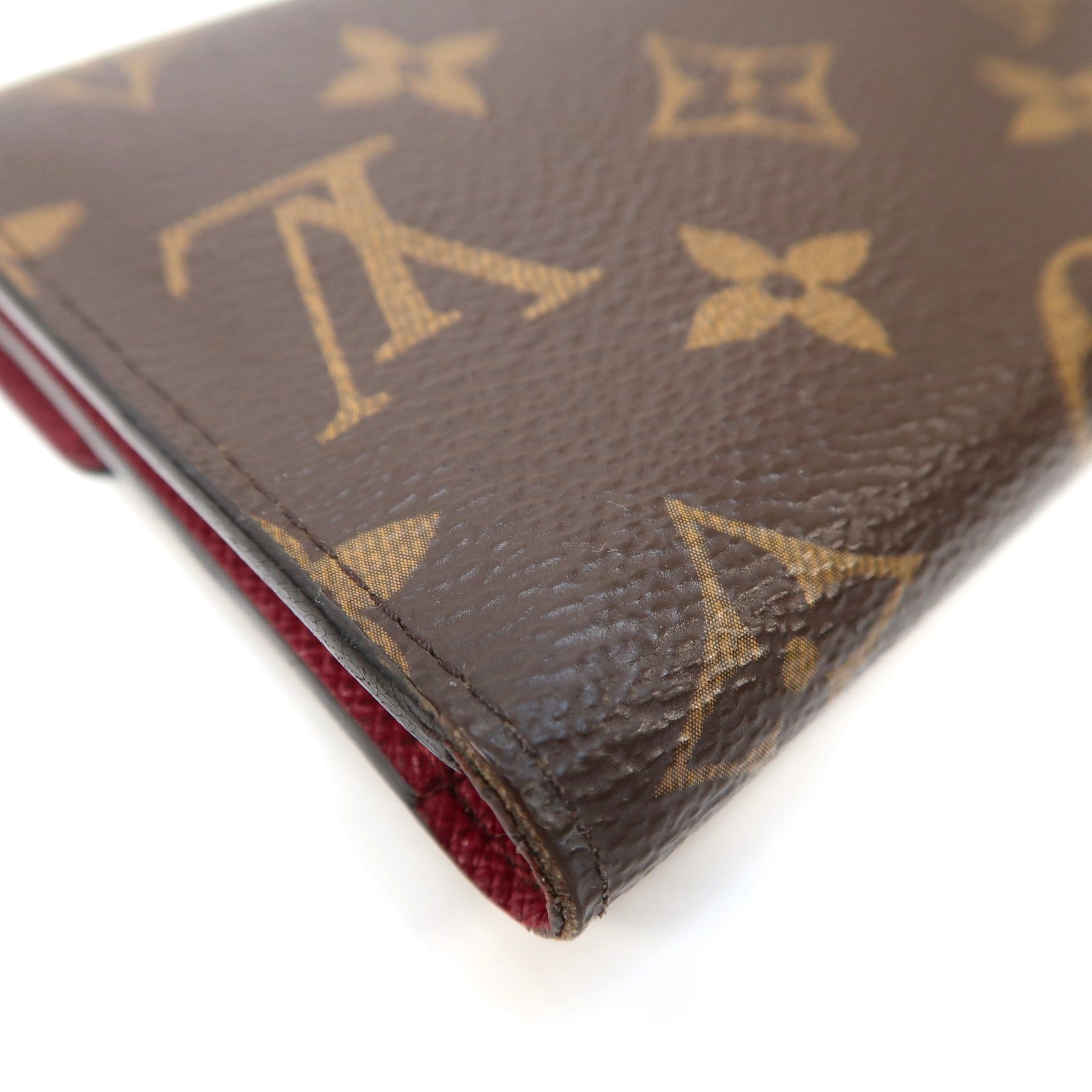 LOUIS VUITTON Monogram Victorine金扣錢包啡色/紫紅色
