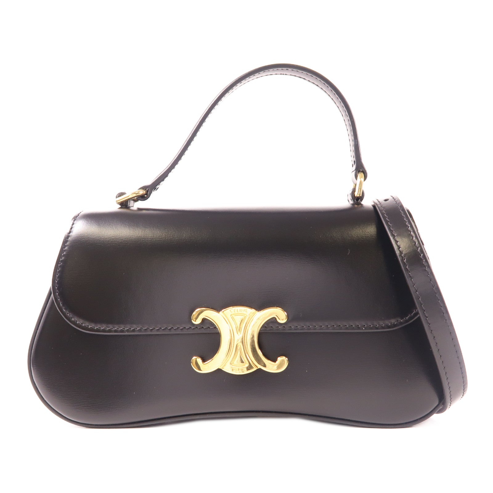 CELINE 牛皮皮革Teen Celine Lola金扣手挽肩背兩用袋