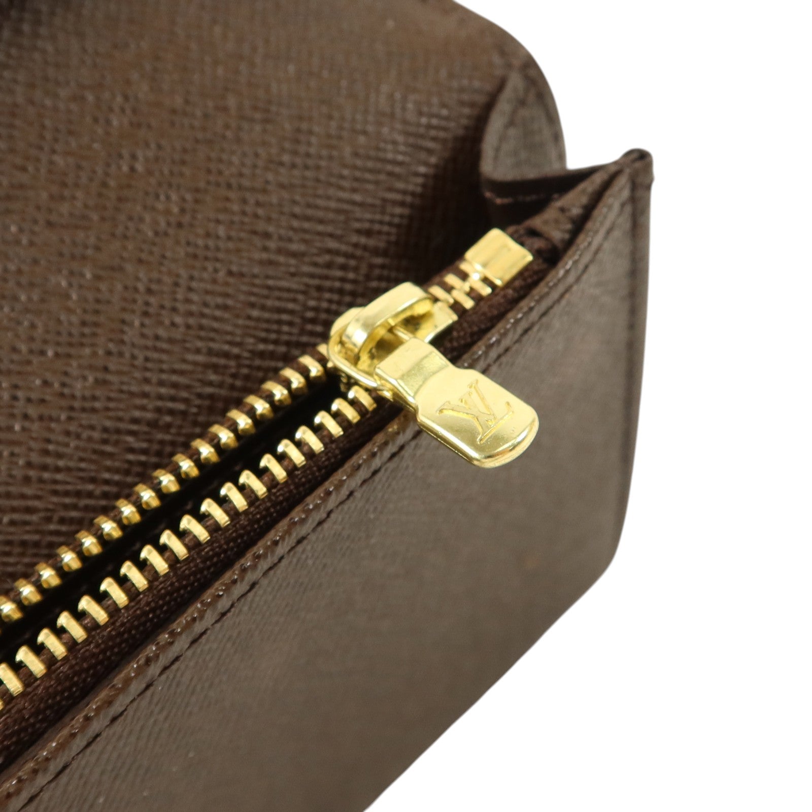 LOUIS VUITTON Damier Ebene Brazza長錢包