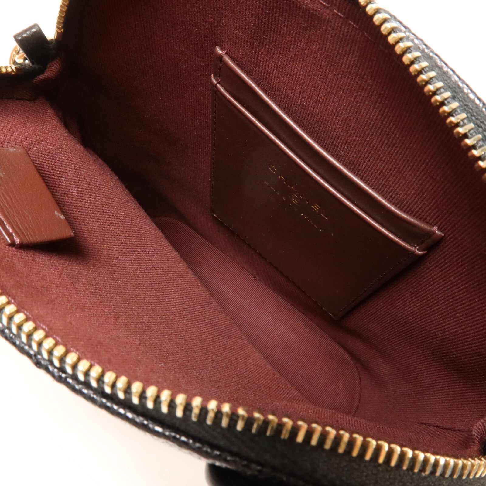 CHANEL 牛皮皮革Top Handle Clutch Bag鏈帶手挽肩背兩用袋