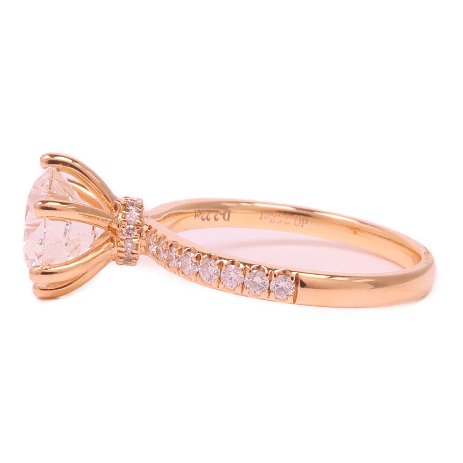JEWELRY 18K玫瑰金Diamond Ring鑽石戒指US#7