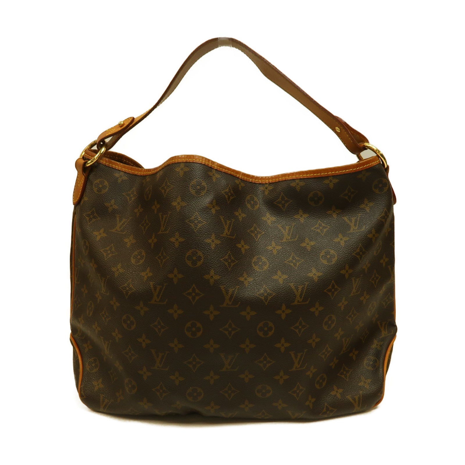 LOUIS VUITTON 【激減優惠】Monogram Delightful MM金扣肩背袋啡色