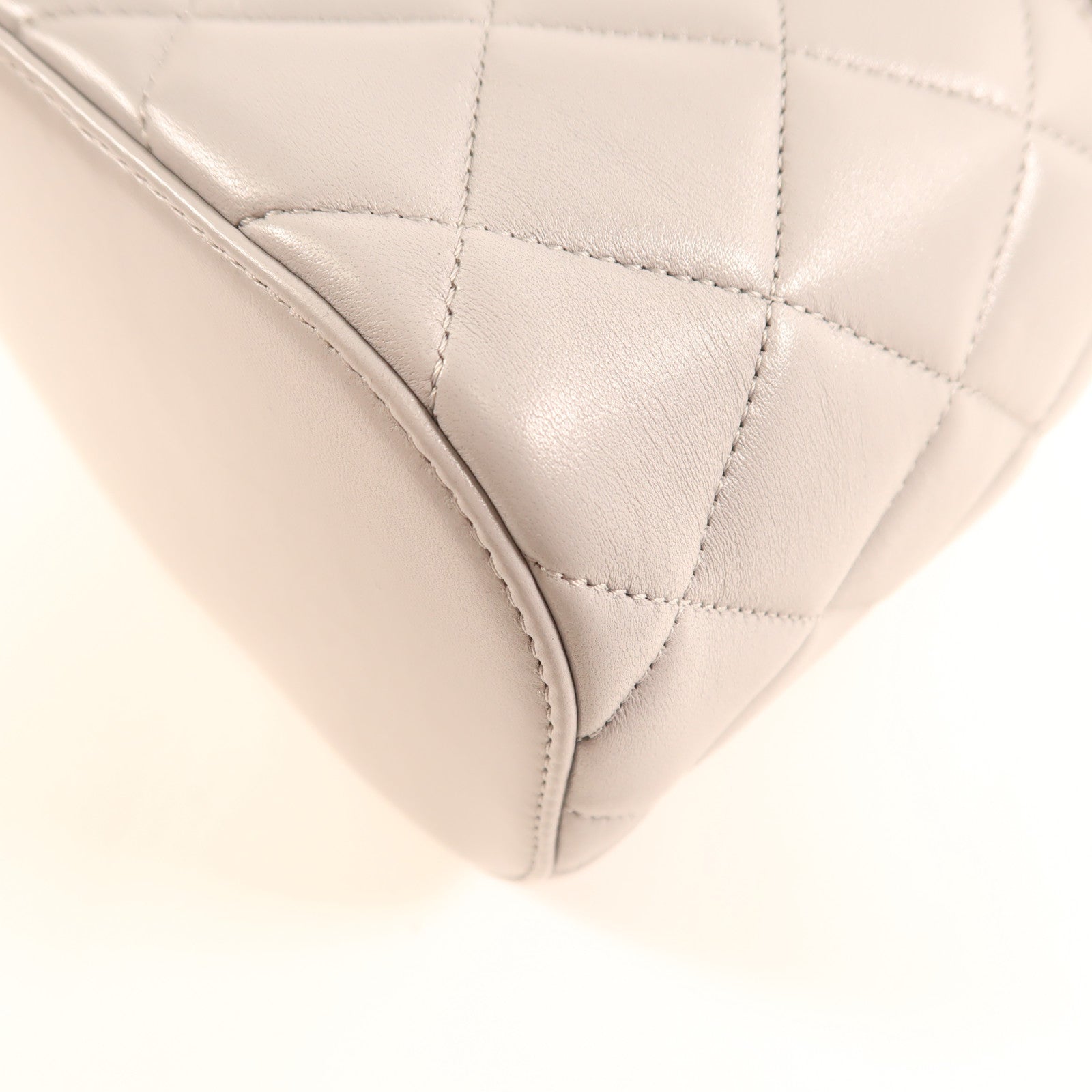 CHANEL 羊皮皮革Vanity Bag金扣鏈帶手挽肩背兩用袋