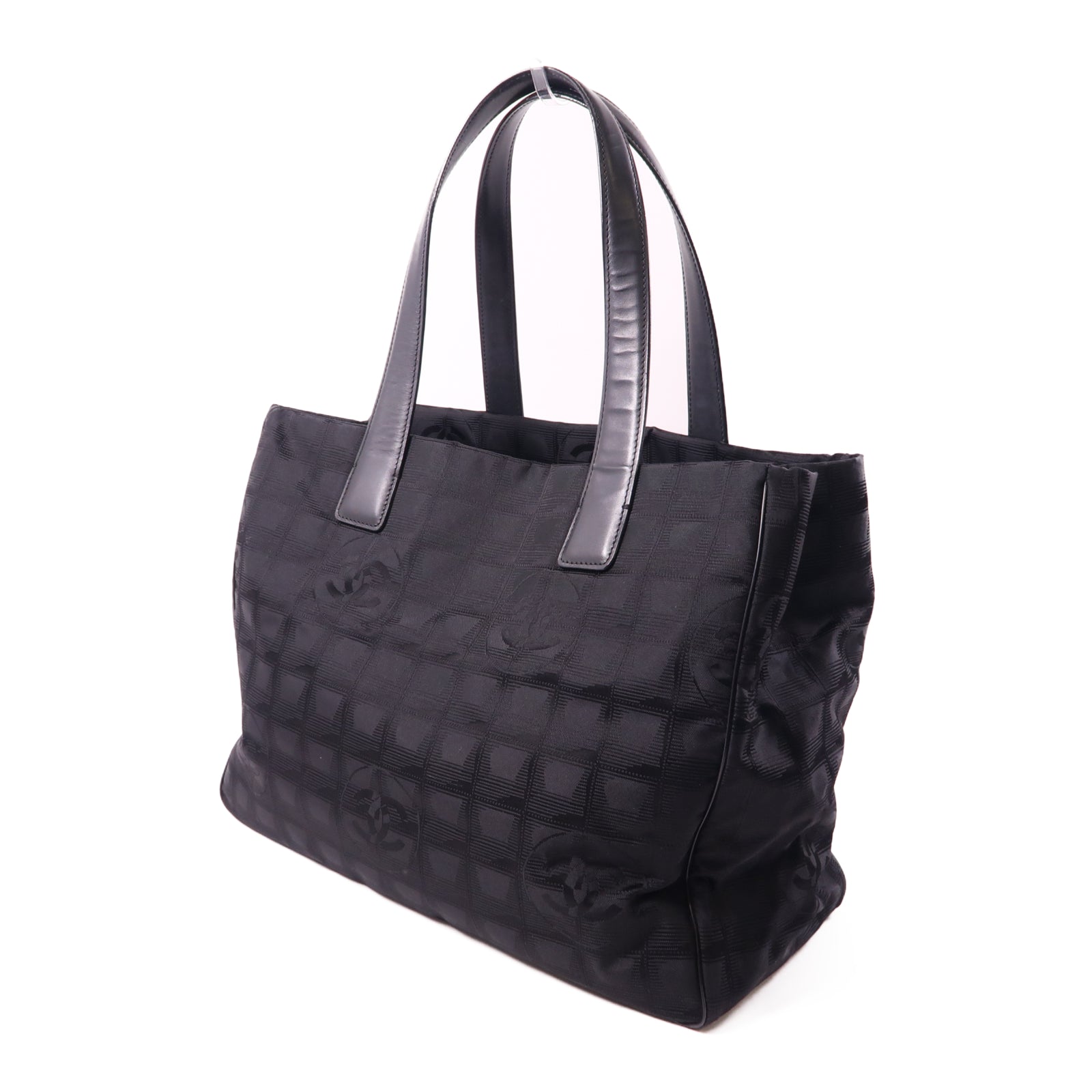 CHANEL 尼龍New Travel Line Tote Bag手挽袋黑色