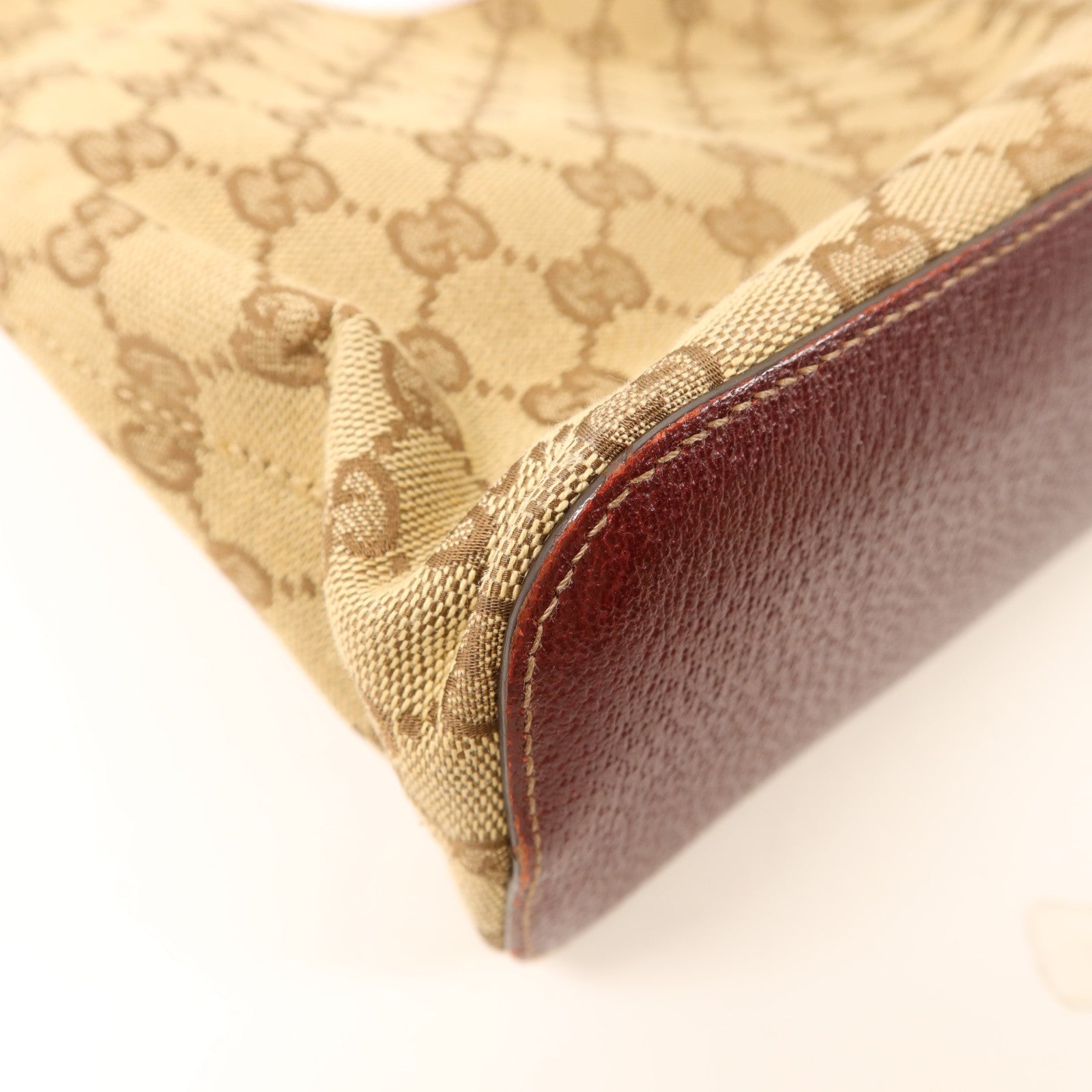 GUCCI 帆布Shoulder Bag金扣肩背袋