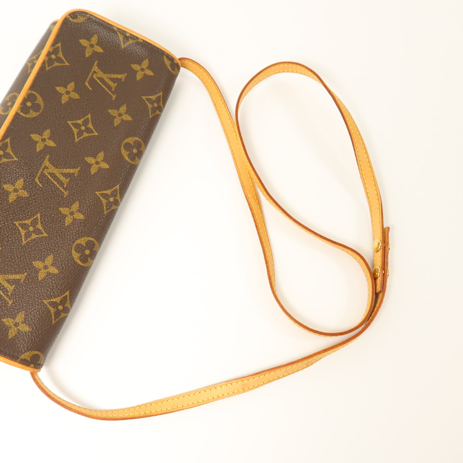 LOUIS VUITTON Monogram Pochette Twin GM金扣肩背袋