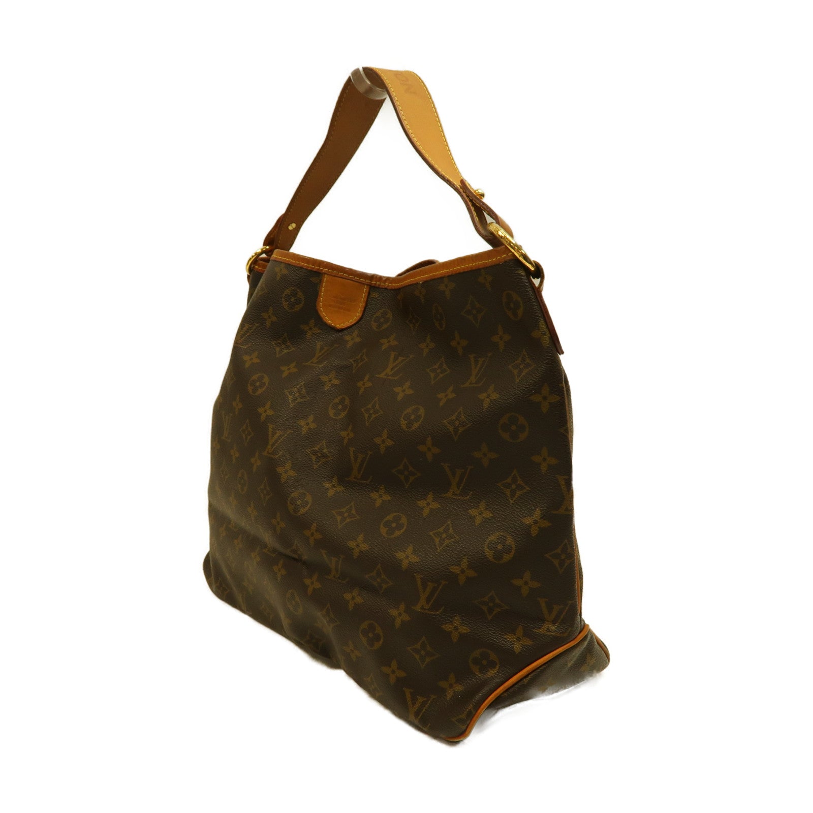 LOUIS VUITTON 【激減優惠】Monogram Delightful MM金扣肩背袋啡色