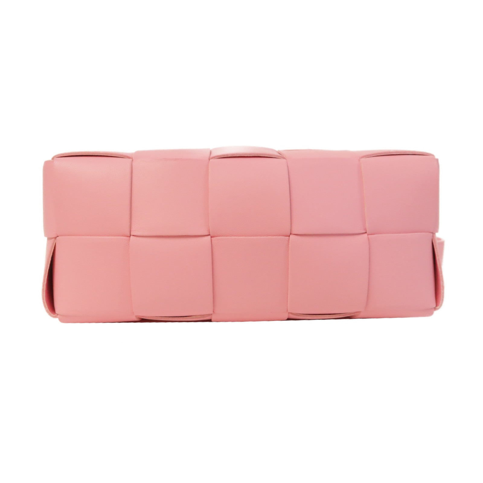 BOTTEGA VENETA 牛皮皮革Small Brick Cassette金扣肩背袋粉紅色
