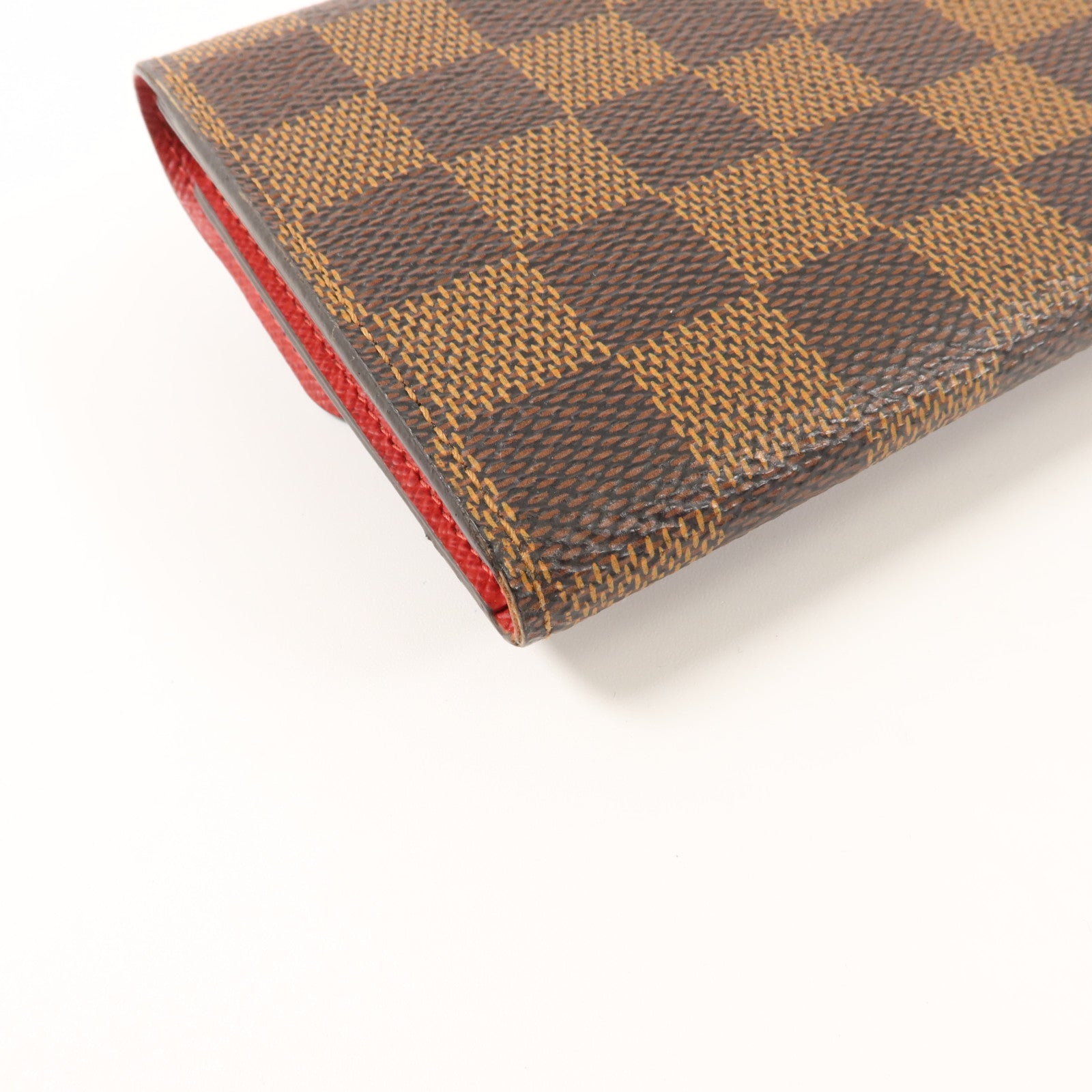 LOUIS VUITTON Damier Portefeuille Emilie Long Wallet金扣長錢包