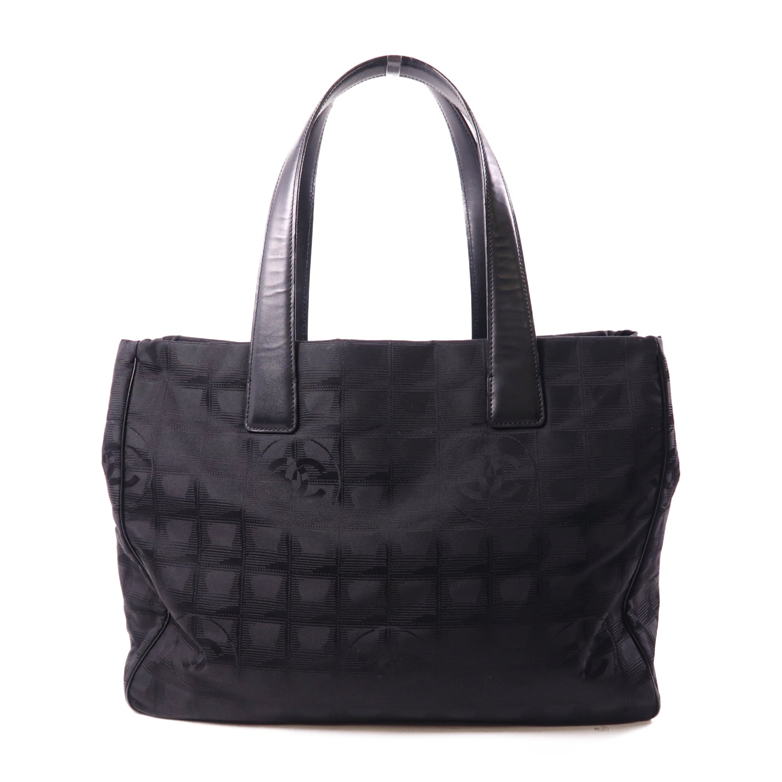 CHANEL 尼龍New Travel Line Tote Bag手挽袋黑色