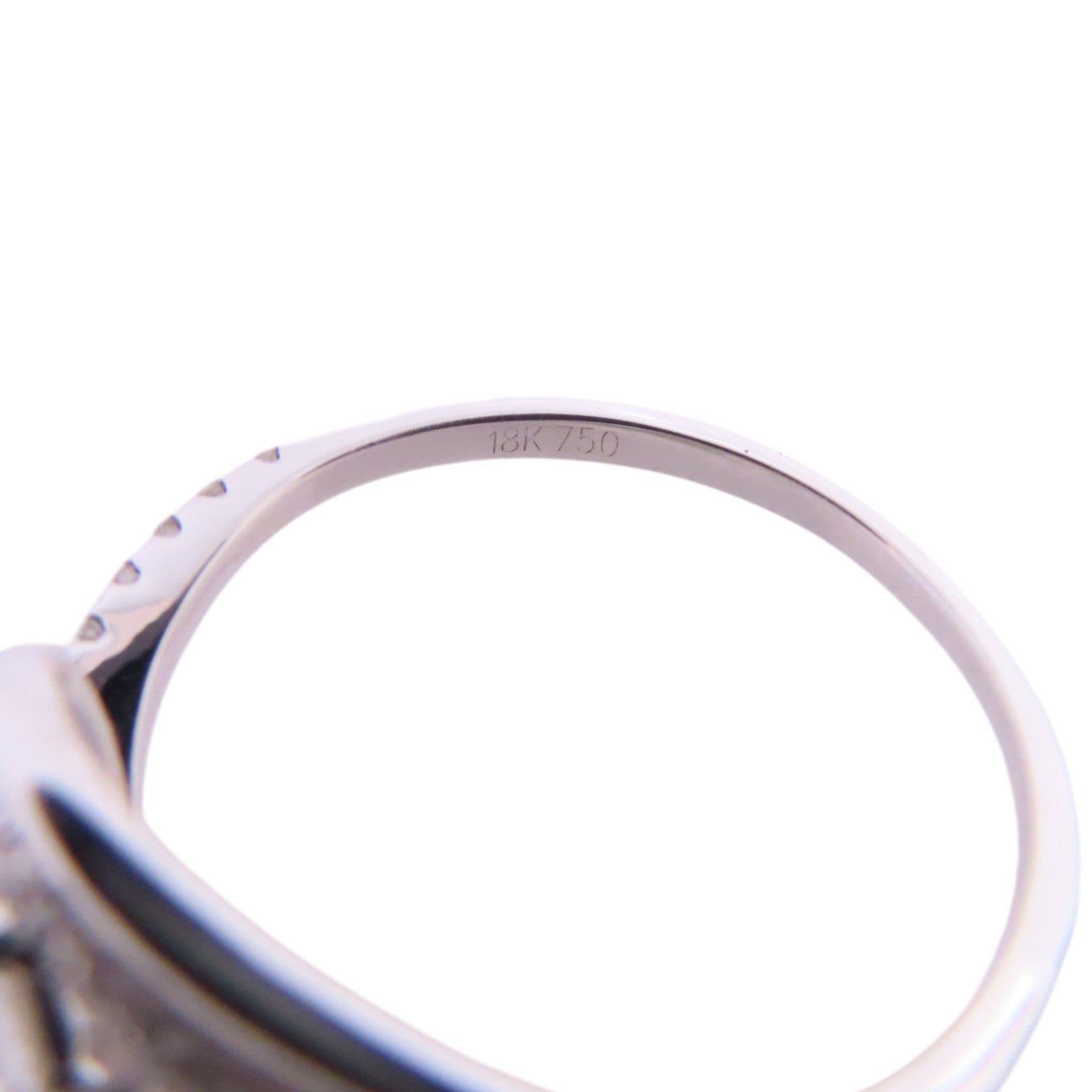 JEWELRY (PRICE DOWN) Diamond Ring US#6.5 18K White Gold