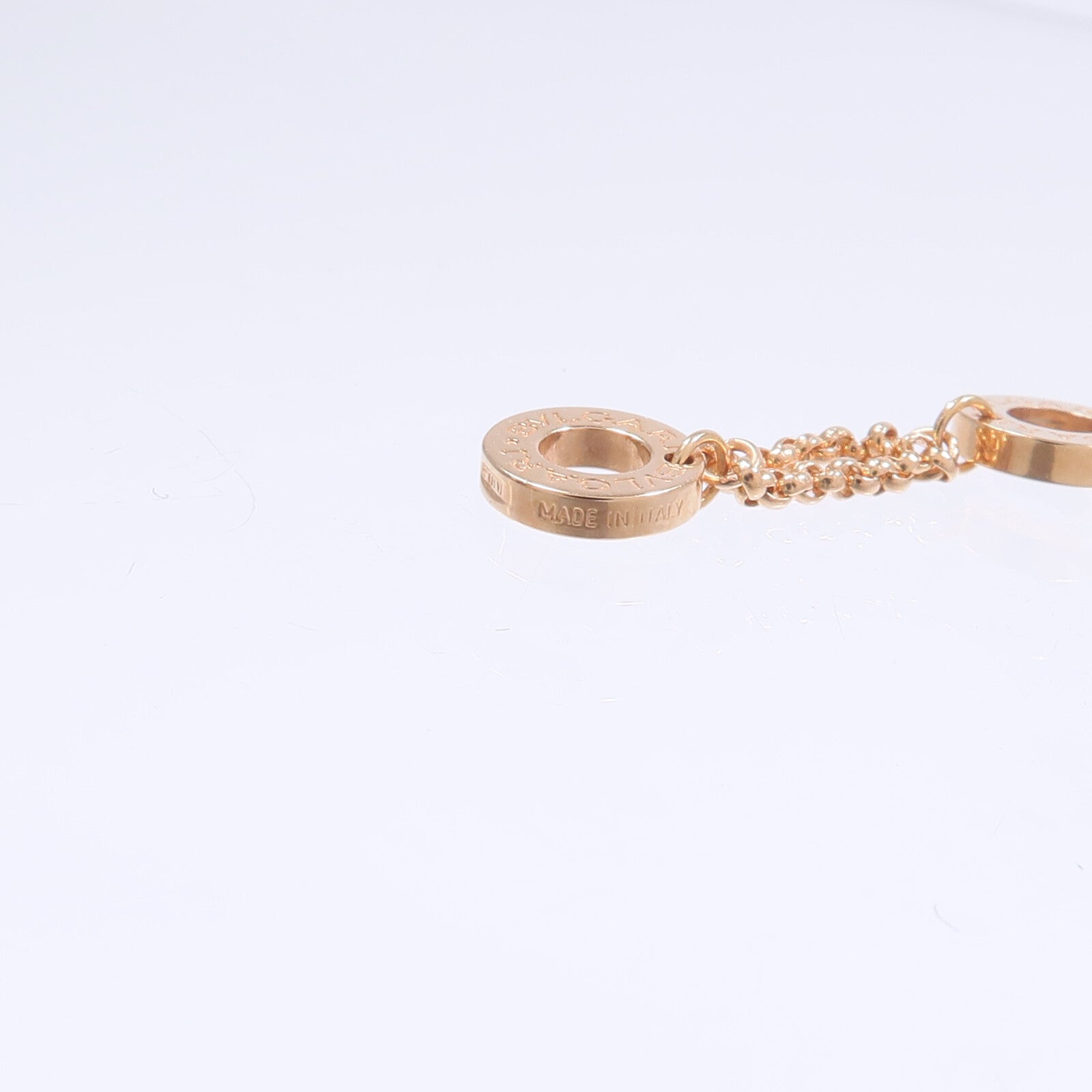BVLGARI 18K玫瑰金Cuore Bracelet珍珠母貝/鑽石手鏈