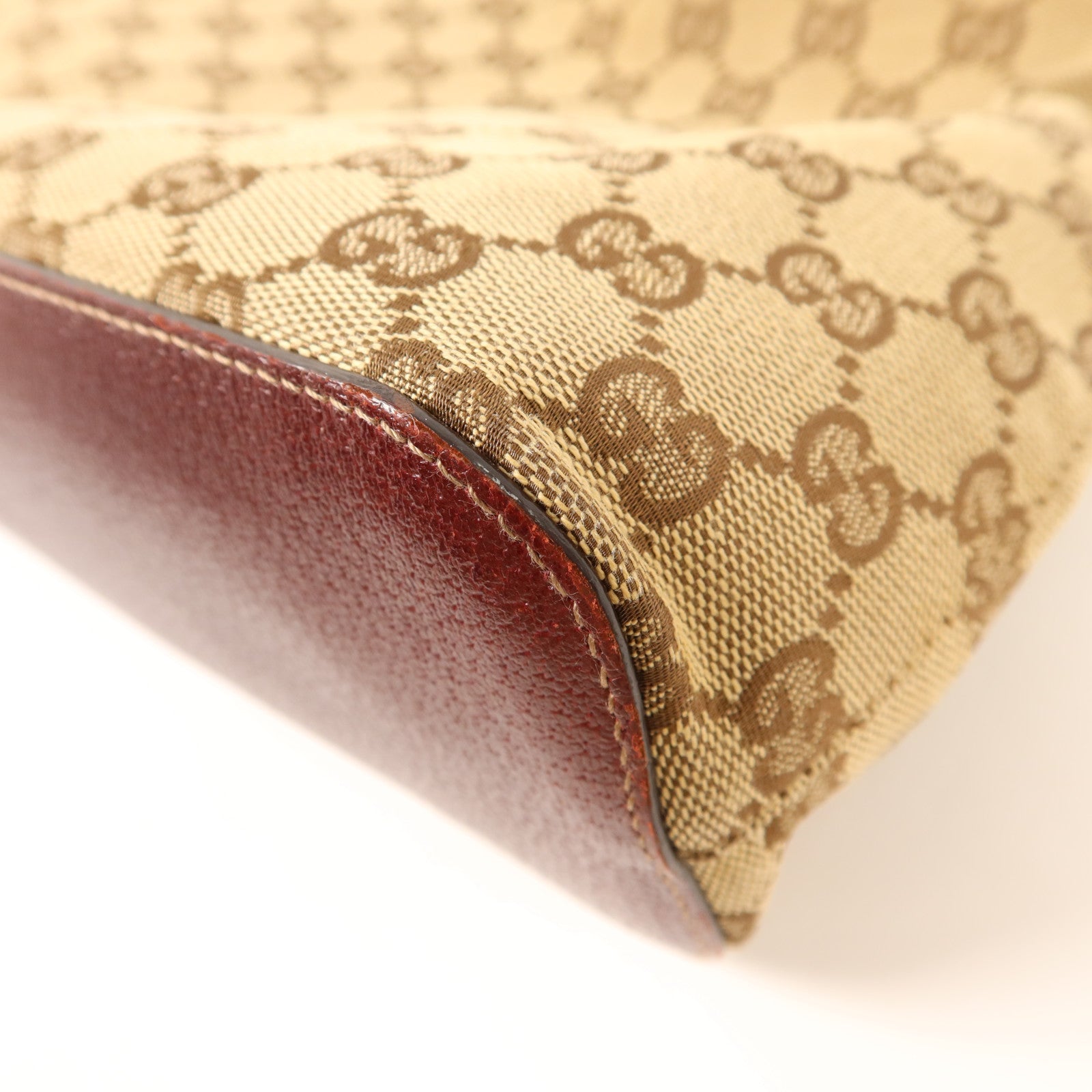 GUCCI 帆布Shoulder Bag金扣肩背袋