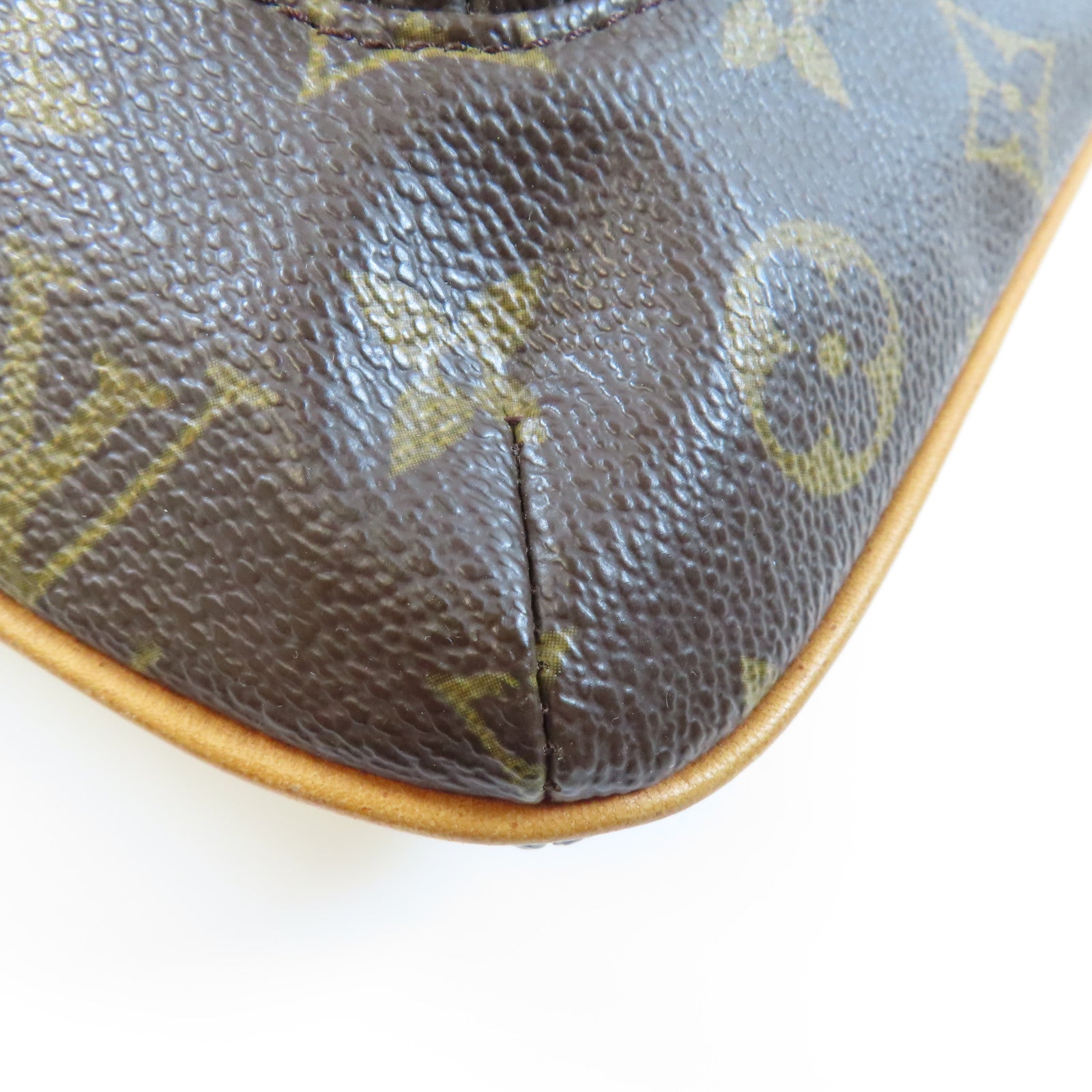 LOUIS VUITTON Monogram Particion金扣手拿包棕色