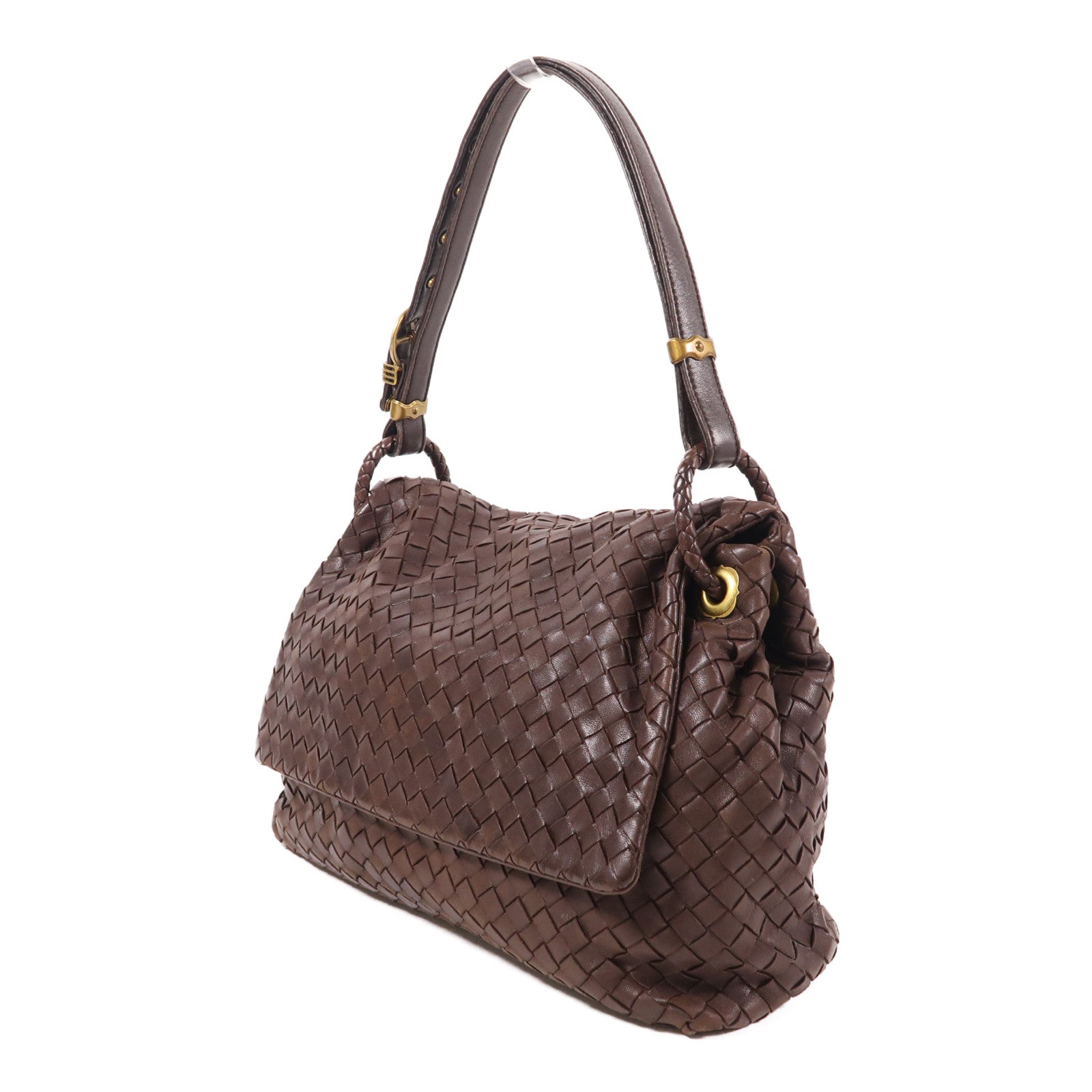 BOTTEGA VENETA 羊皮皮革Shoulder Bag金扣肩背袋